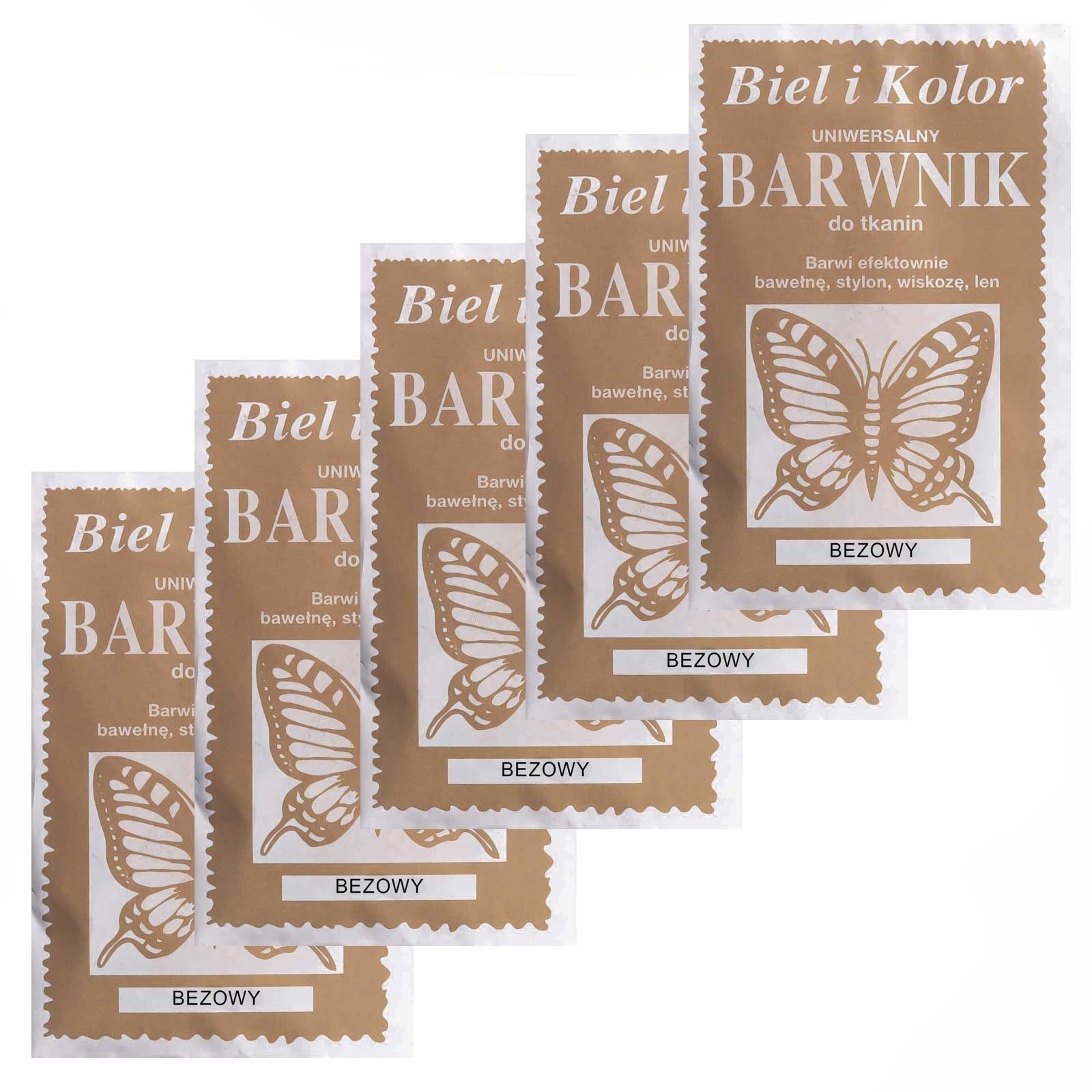maDDma Kreativset 5 x 10g Batikfarbe Textilfarbe Stofffarbe färben, bitte Farbmix wählen, beige