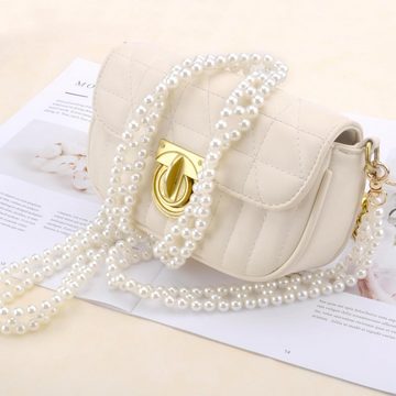 HIBNOPN Schulterriemen Taschenkette, Handykette Perlen zum Umhängen,Taschenkette Perlen 120cm