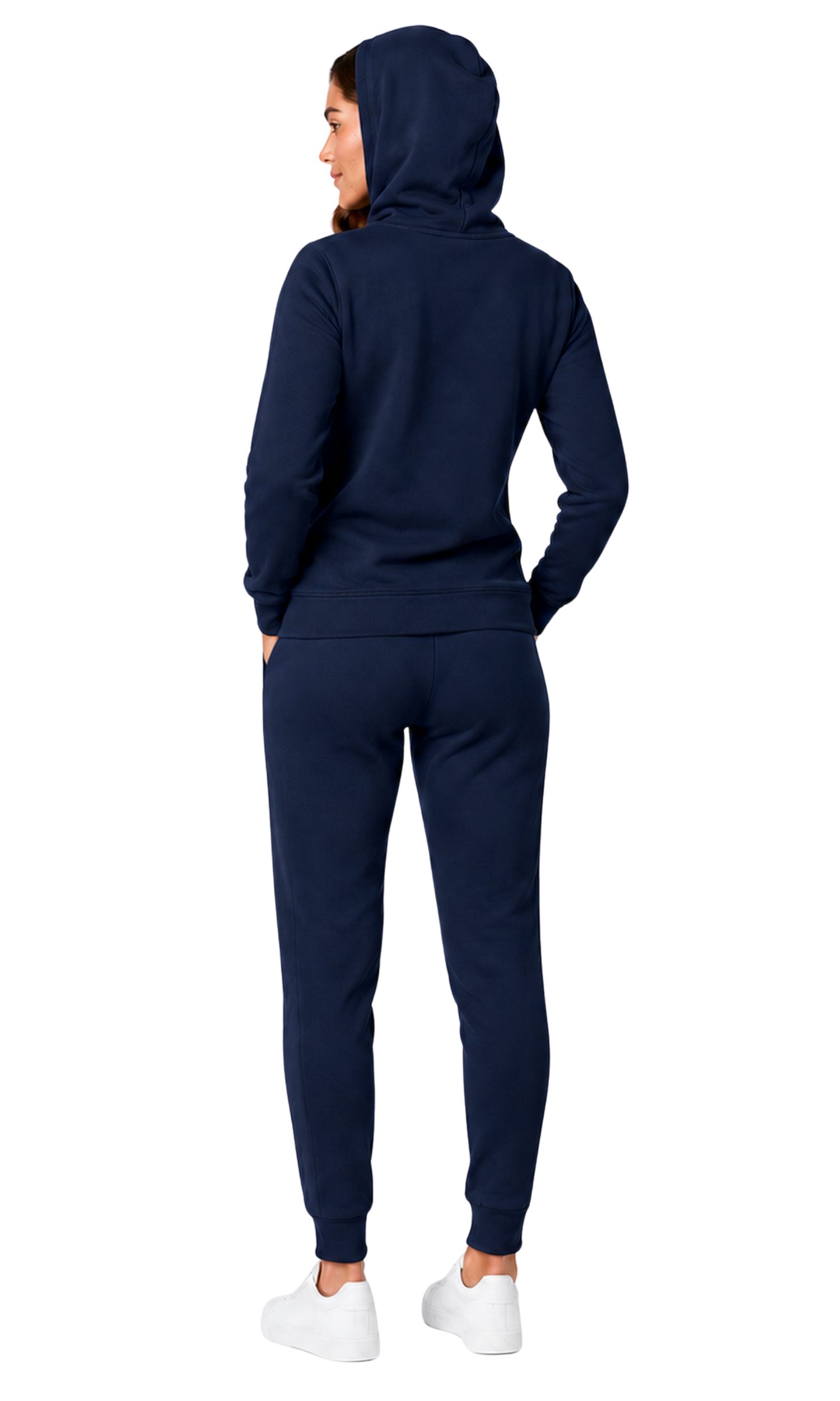 L.gonline Freizeitanzug Damen Jogging-ANZUG X240, Prime (Kapuzenjacke mit Reißverschluss, Hose, 2-tlg), Fitness Freizeit Casual – Bild 4 von 5