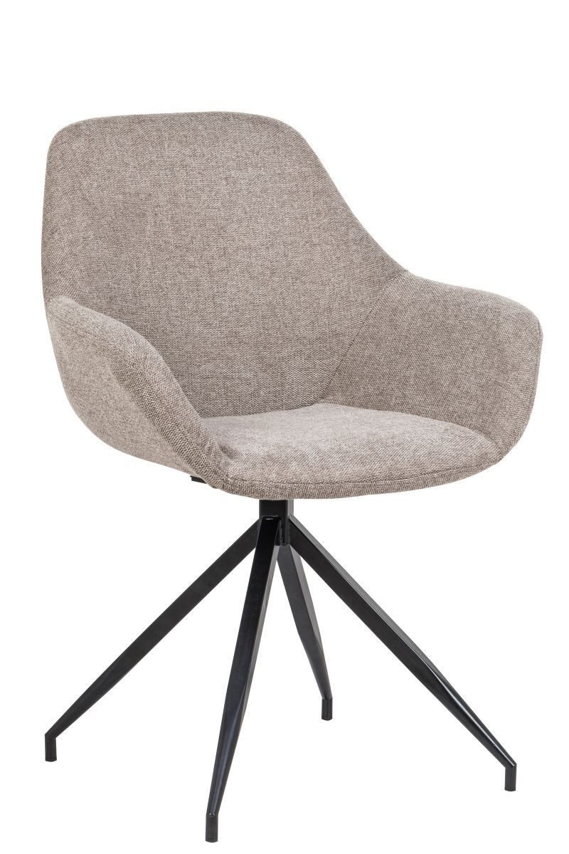 Esszimmerstuhl SEBA Drehstuhl Hudson 180° taupe