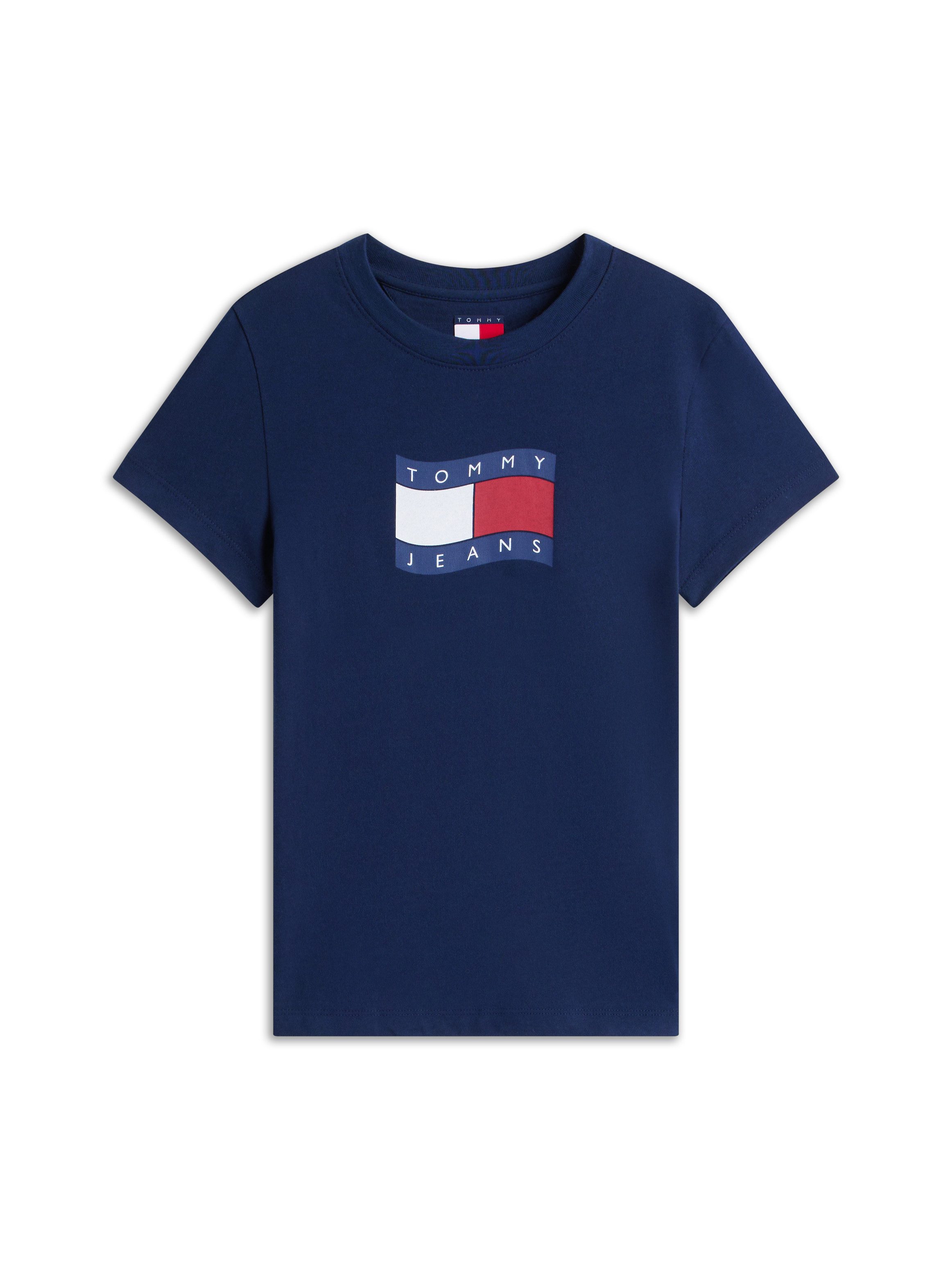 Tommy Jeans T-Shirt TJW SLIM WAVY FLAG TEE EXT mit Rundhalsausschnitt – Bild 4 von 5