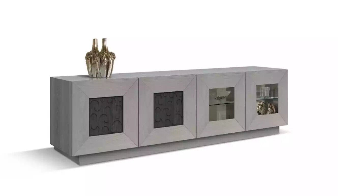 JVmoebel Sideboard Sideboard wohnzimmer Luxus Stil Modern grau neu wunderschön, Made in Itali