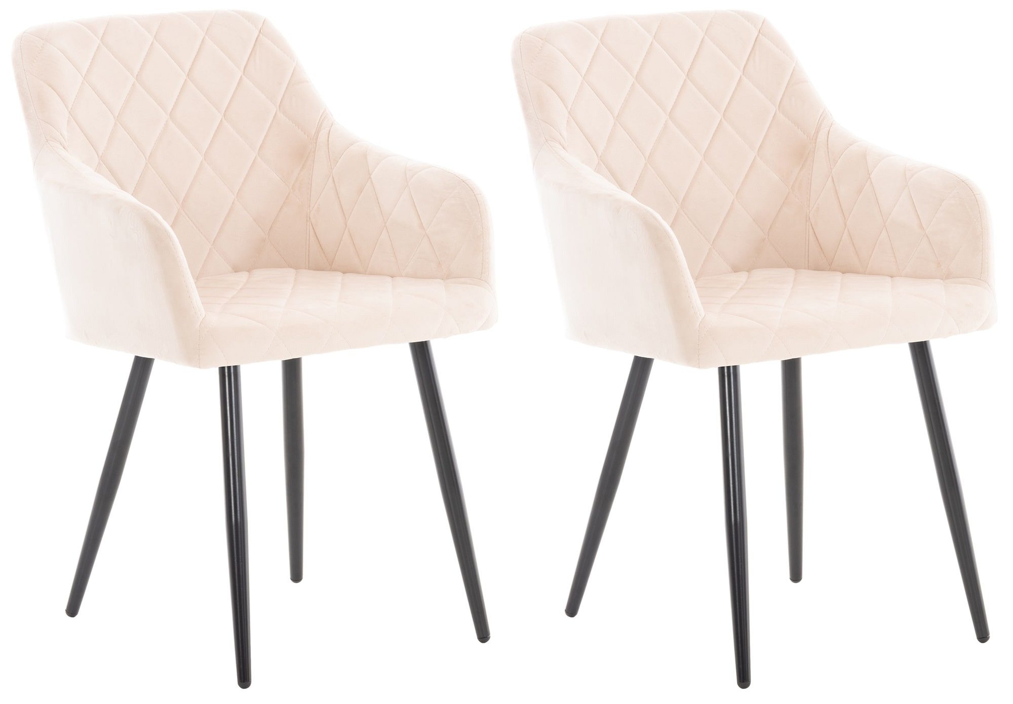 furnicato Esszimmerstuhl Set Shila 84x47x44 cm Beige (1 St)