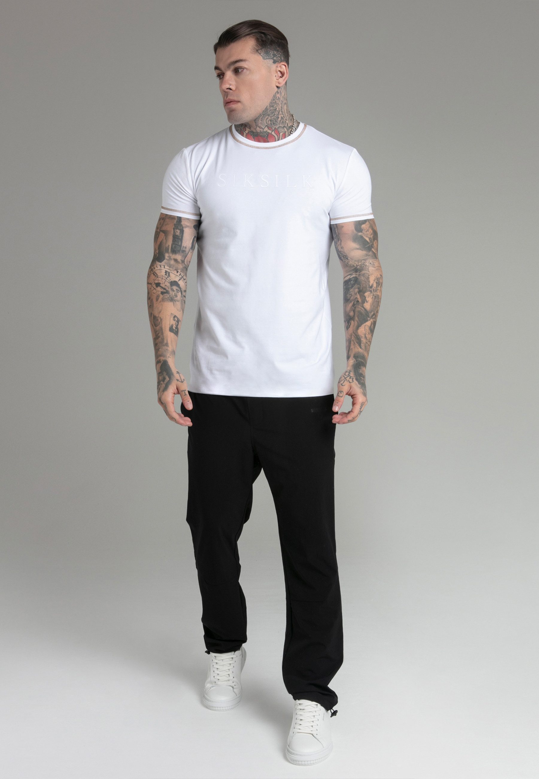 Siksilk T-Shirt SikSilk Herren Muscle Fit T-Shirt günstig online kaufen
