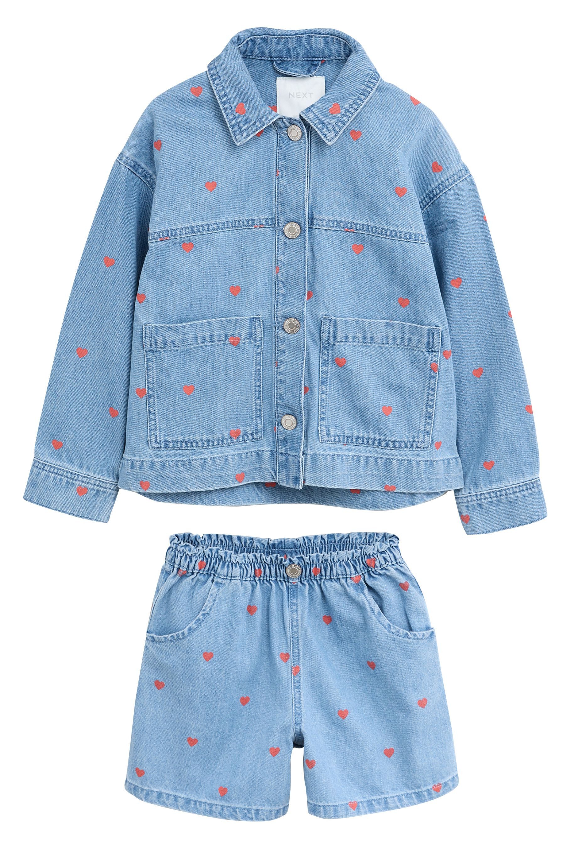 Next Jeansjacke Denim-Hemdjacke und Shorts aus günstig online kaufen