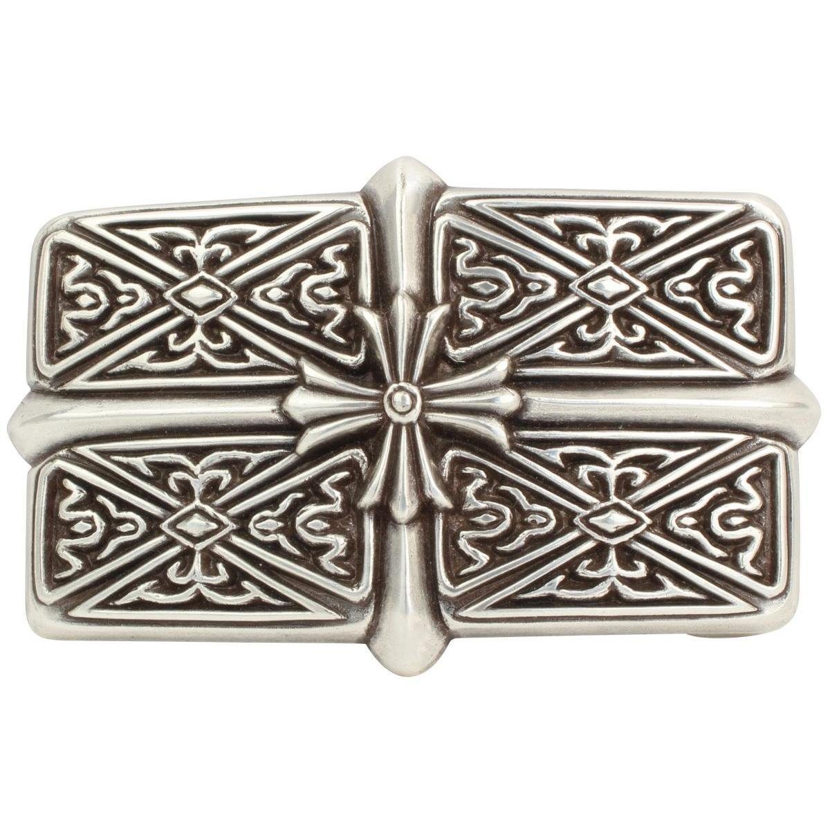 Gürtelschnalle Crosses 4,0 cm - Buckle Wechselschließe Gürtelschließe 40mm - Gürtel b