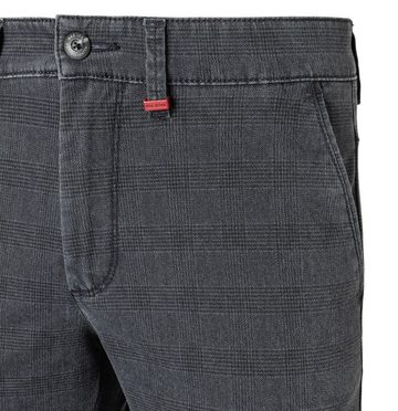 MAC 5-Pocket-Jeans MAC LENNOX PRINTED GABARDINE iron blue check 6365-00-0689L 196K