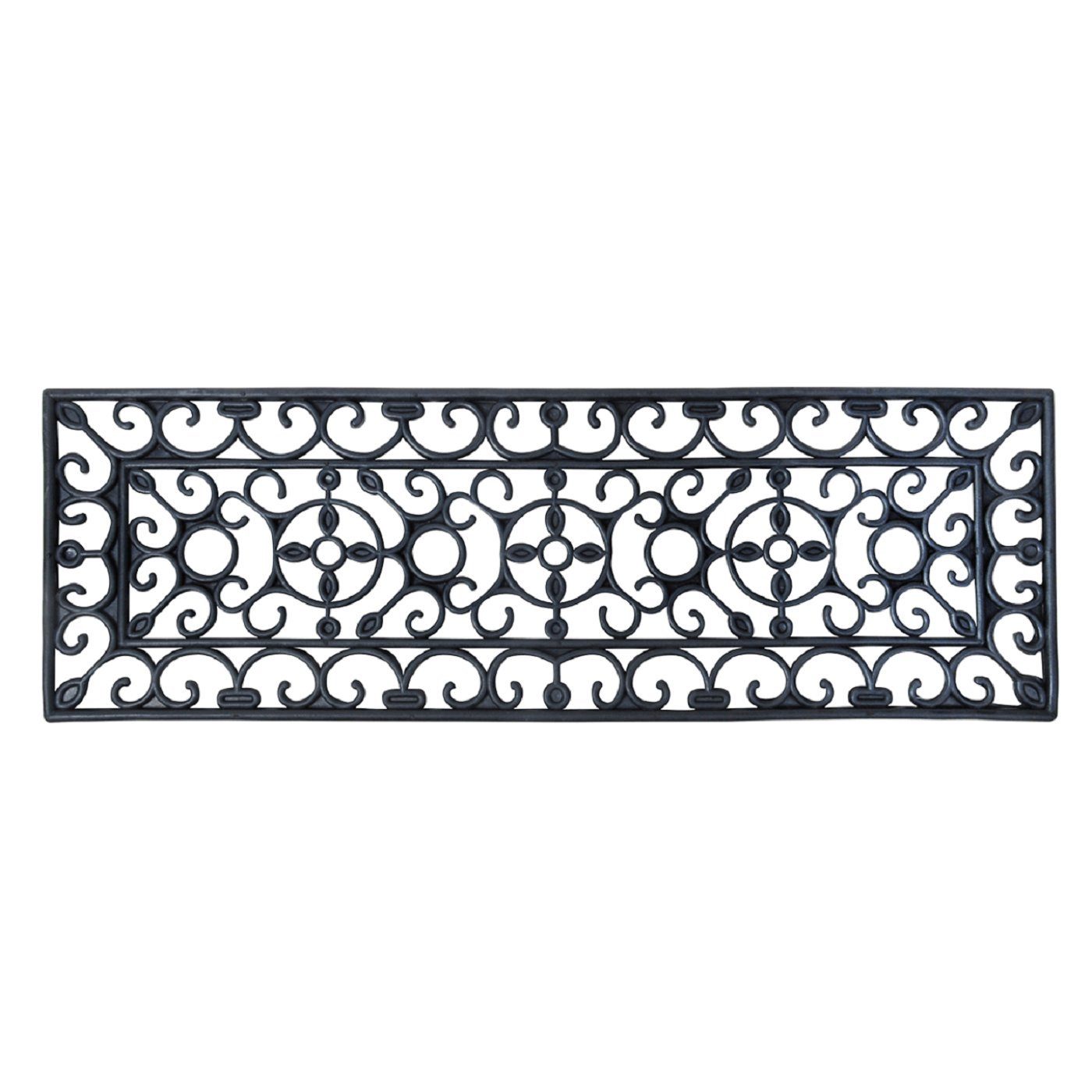 esschert design Fußmatte Stufen Tür Fuß Matte 74x25cm Gummi Abstreifer Vorl günstig online kaufen
