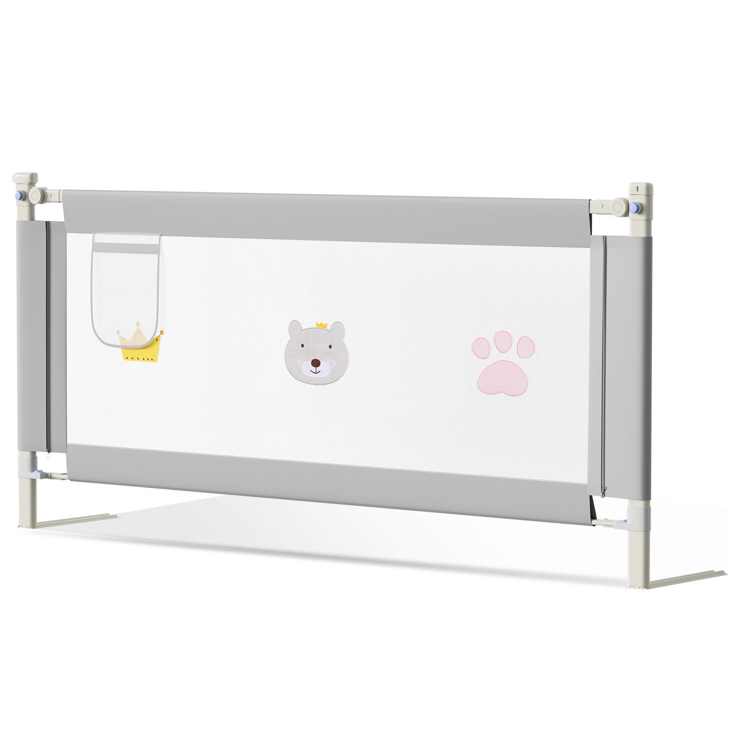 Clanmacy Bettschutzgitter 150CM Bettgitter Kinderbettgitter Babybettgitter günstig online kaufen