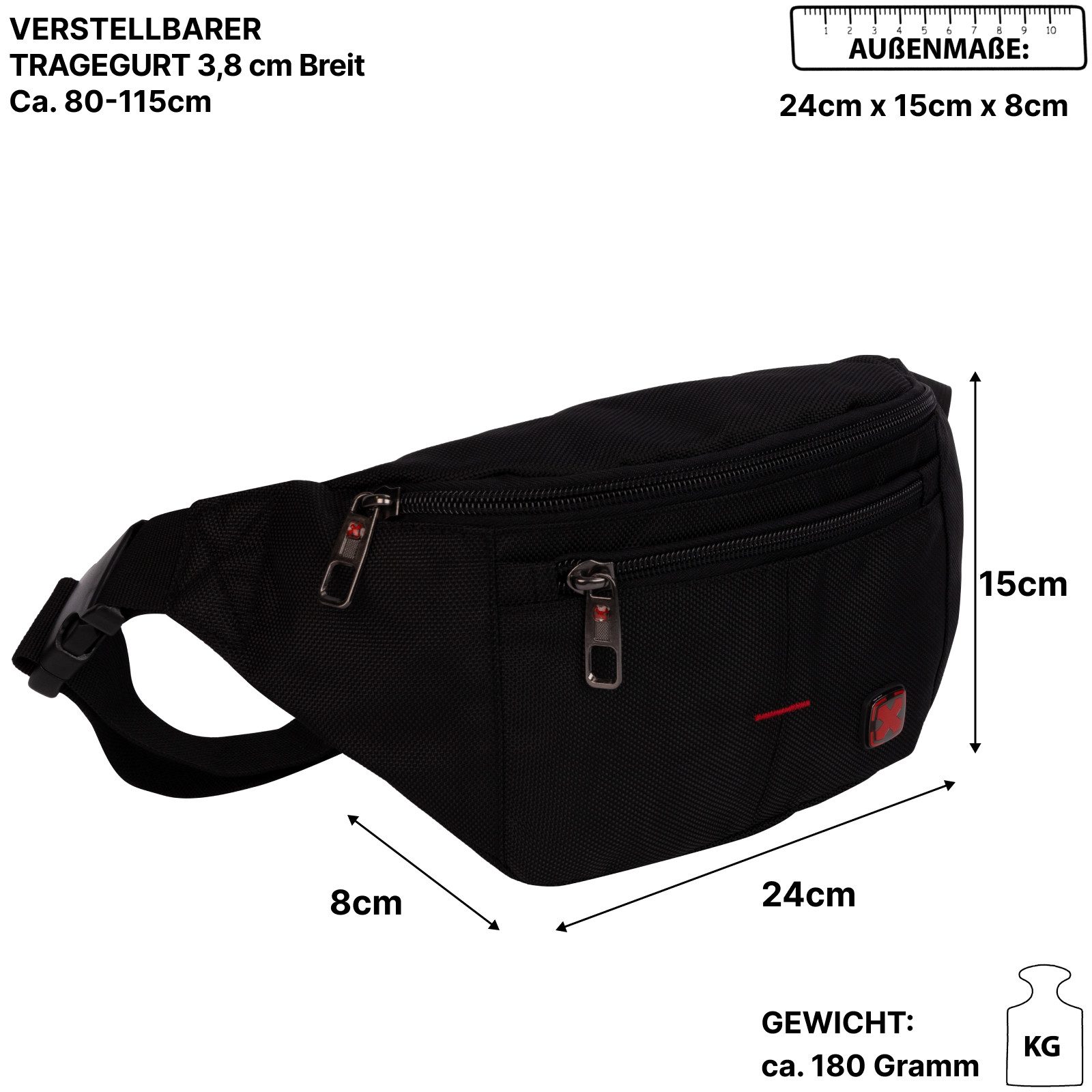 EAAKIE Gürteltasche Bauchtasche Gürteltasche Hüfttasche Umhängetasche Cross günstig online kaufen