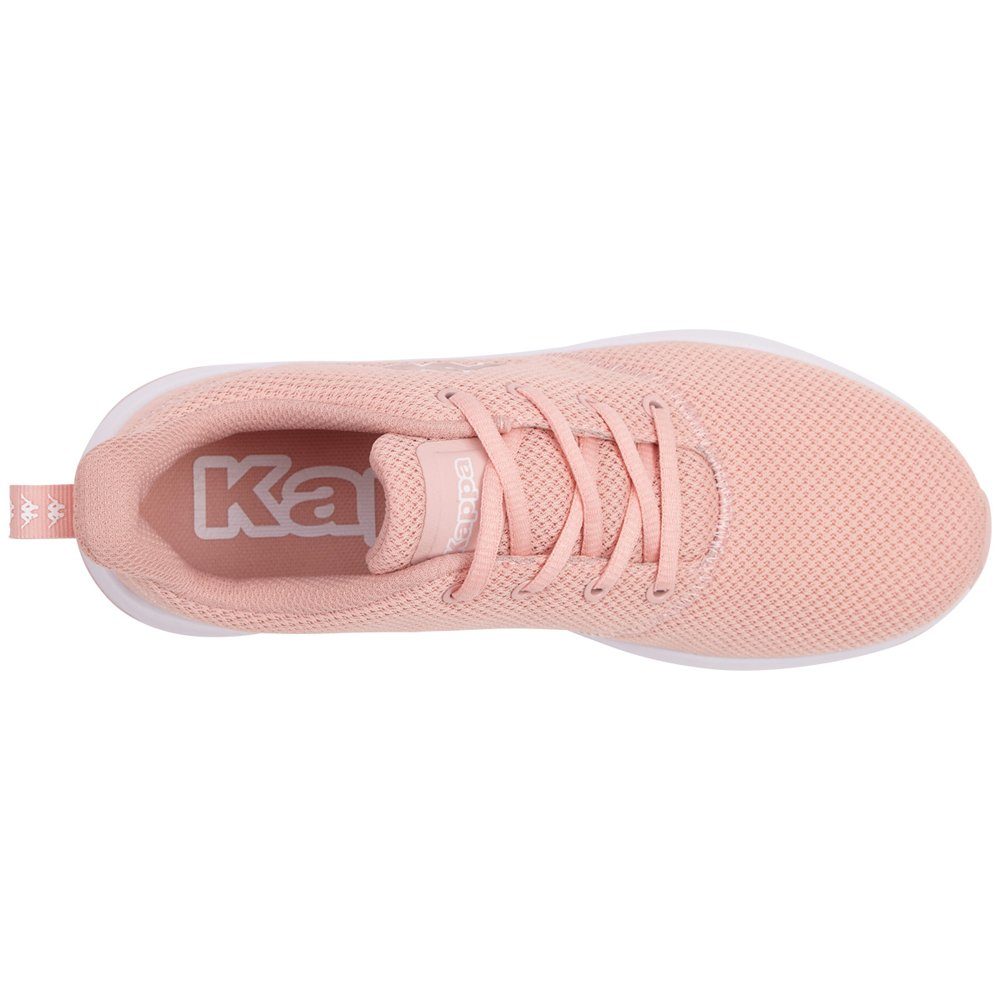 Sneaker mit leichter Kappa Sohle rosé-white besonders