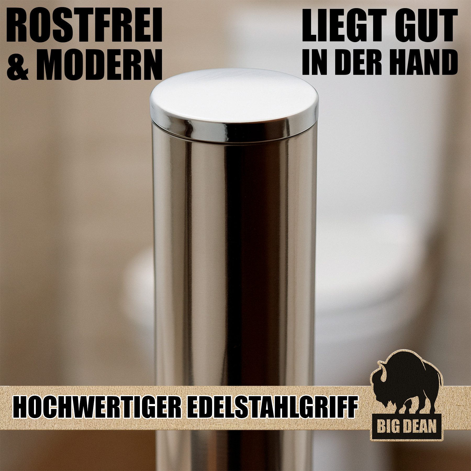 BigDean WC-Reinigungsbürste Silikon Klobürste – Silikon WC Bürste im 4er Set, Toilettenbürste, Alle Toiletten, (Set, 1-tlg., 4 teiliges set), WC Ersatzbürste, F – Bild 5 von 5
