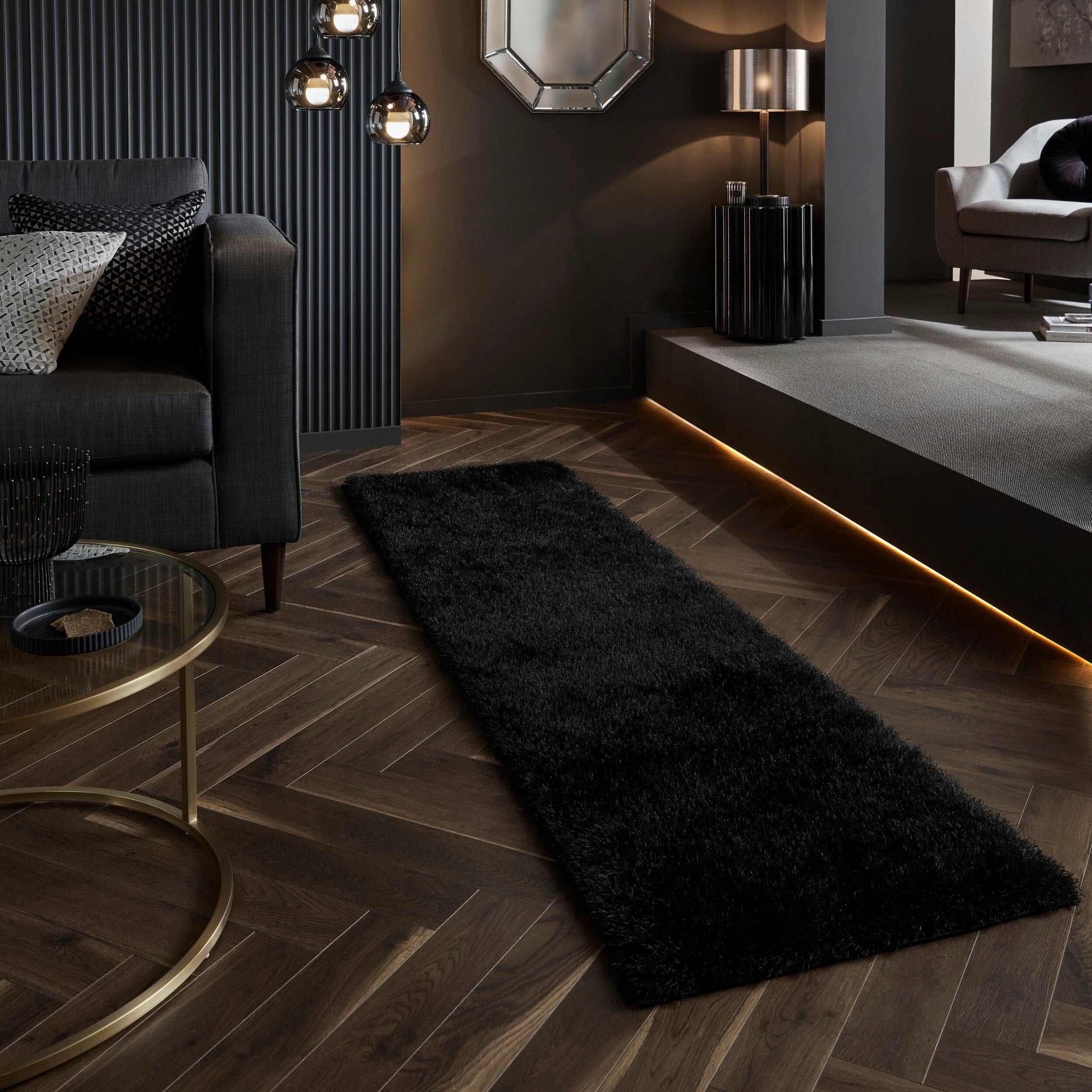 FLAIR RUGS Hochflor-Läufer Velvet, rechteckig, Höhe: günstig online kaufen