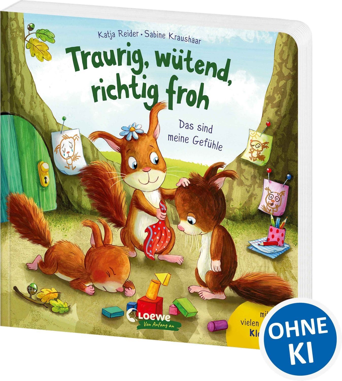 Traurig, wütend, richtig froh - das sind meine Gefühle / Katja Reider, Bestärkendes Pappbilderbuch ab 2 Jahren - Hilft Kindern, ihre Emotionen bewusst wahrzunehmen und zu verstehen - Mit vielen Klappen zum Staunen