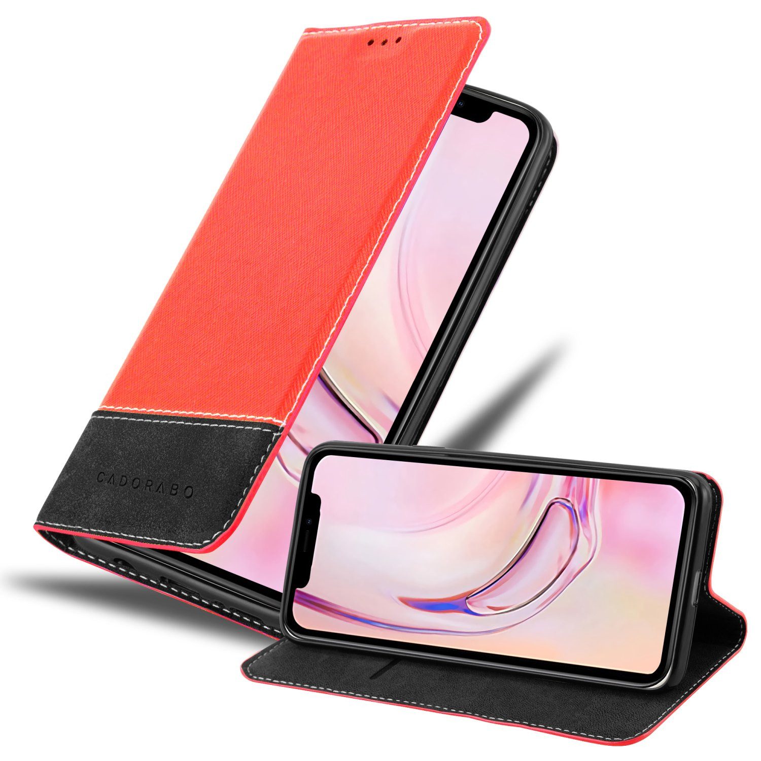 Cadorabo Handyhülle für iPhone 13 MINI Hülle Apple iPhone 13 MINI, Klappbare Handy Schutzhülle - Hülle - mit Standfunktion und Kartenfach