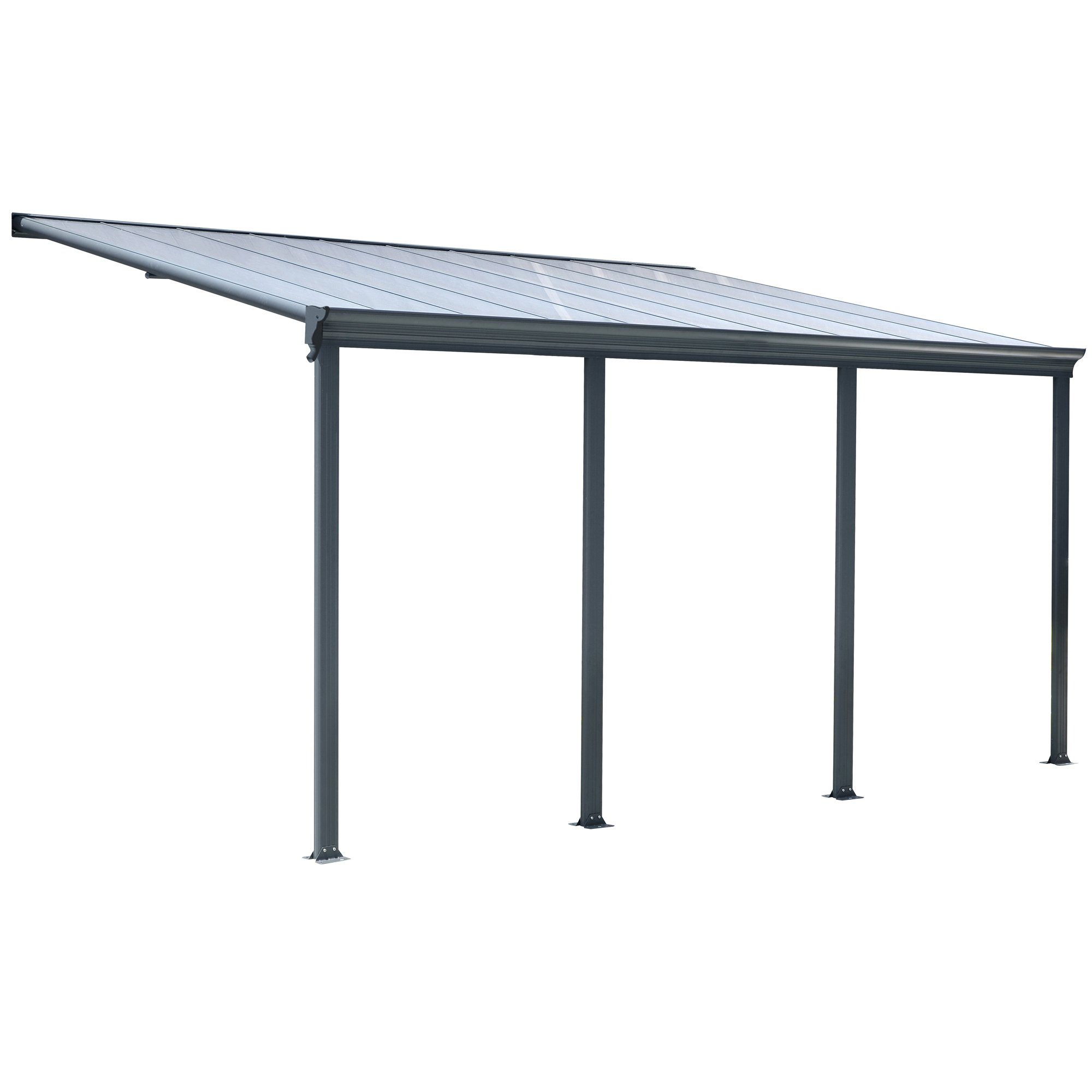 osoltus Anbaudach osoltus Terrassendach XXL 600cm Veranda Anbau Terrassenüberdachung