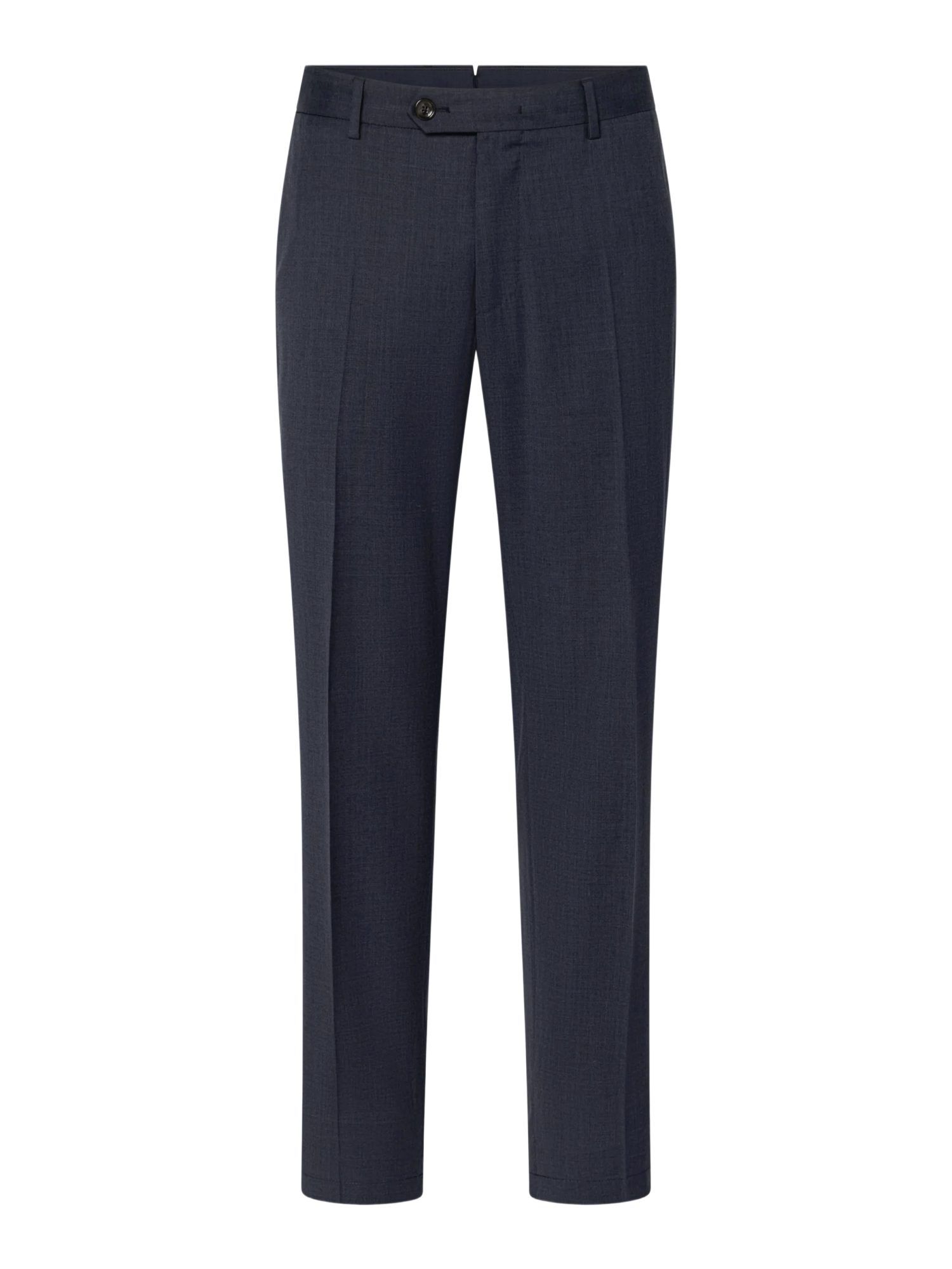 Windsor Stoffhose blau, Business, Wolle, Unifarben, Slim Fit