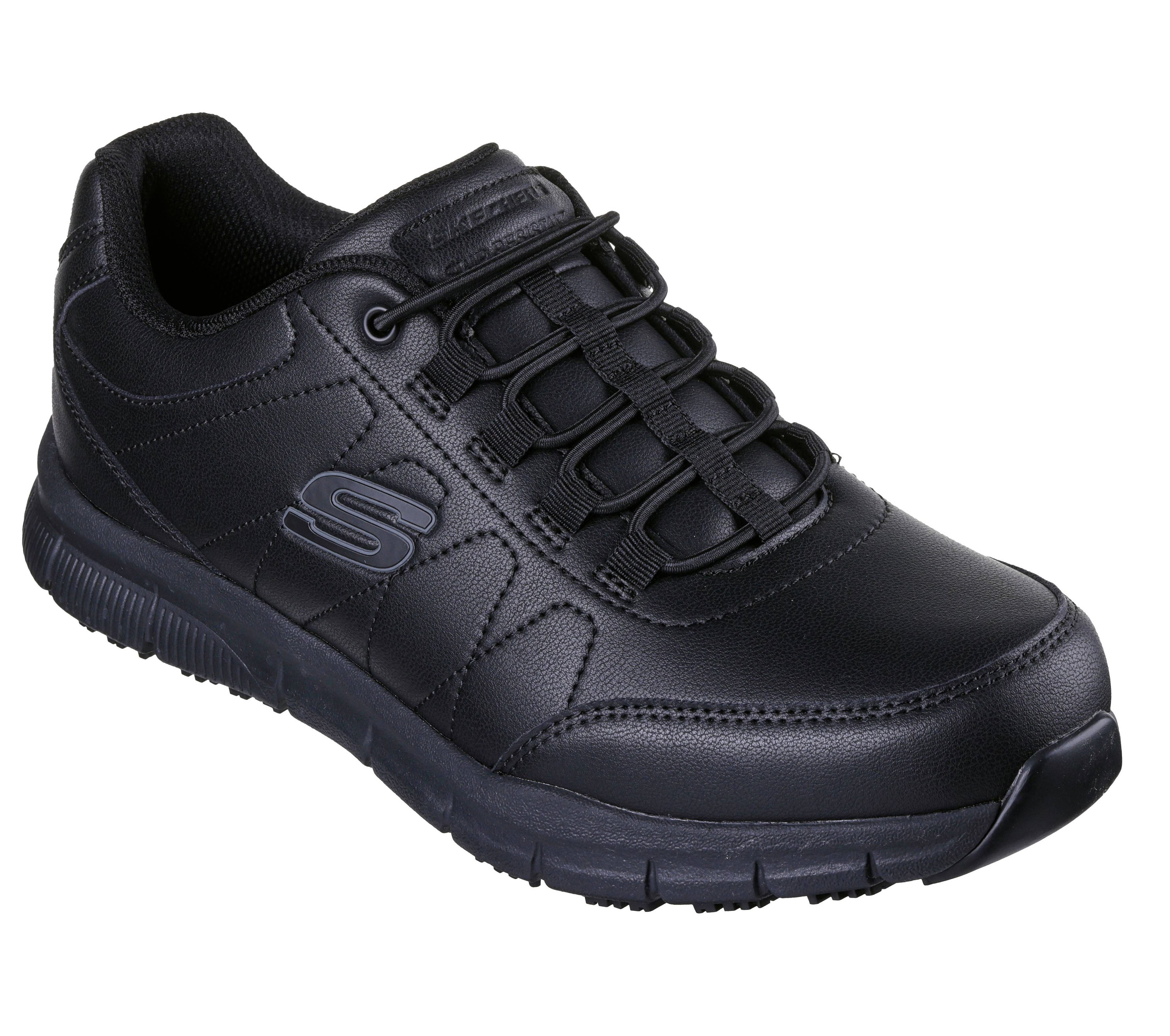 Skechers NAMPA-OSIL O1 SR EN ISO 20347:2022 Herren Arbeitsschuh Rutschfest, Bequem & Leicht mit Memory Foam Komfort