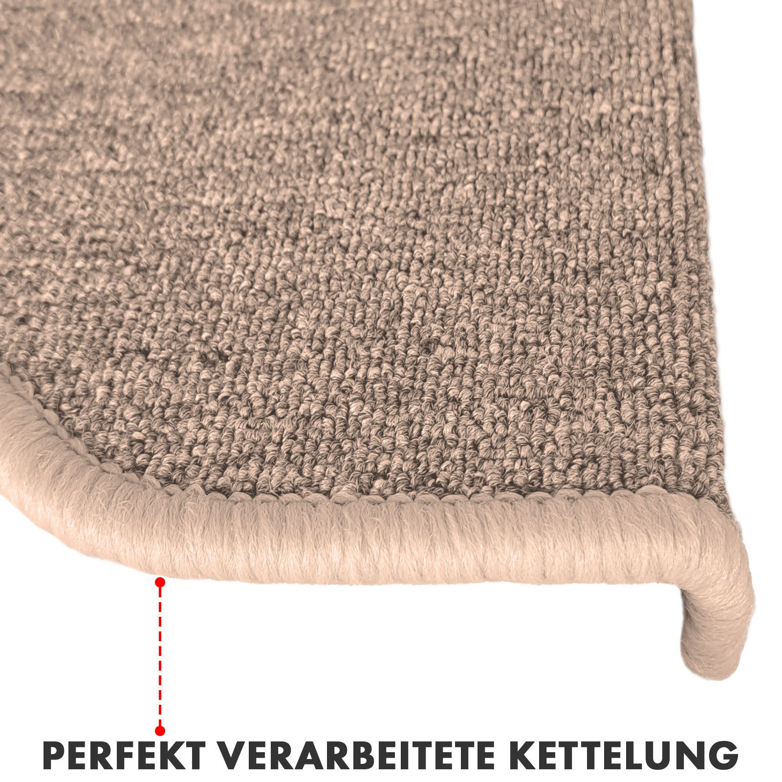 Floordirekt Stufenmatte London Pro, Im modernen Design, Halbrund, Rutschhemmende Oberfläche – Bild 5 von 5