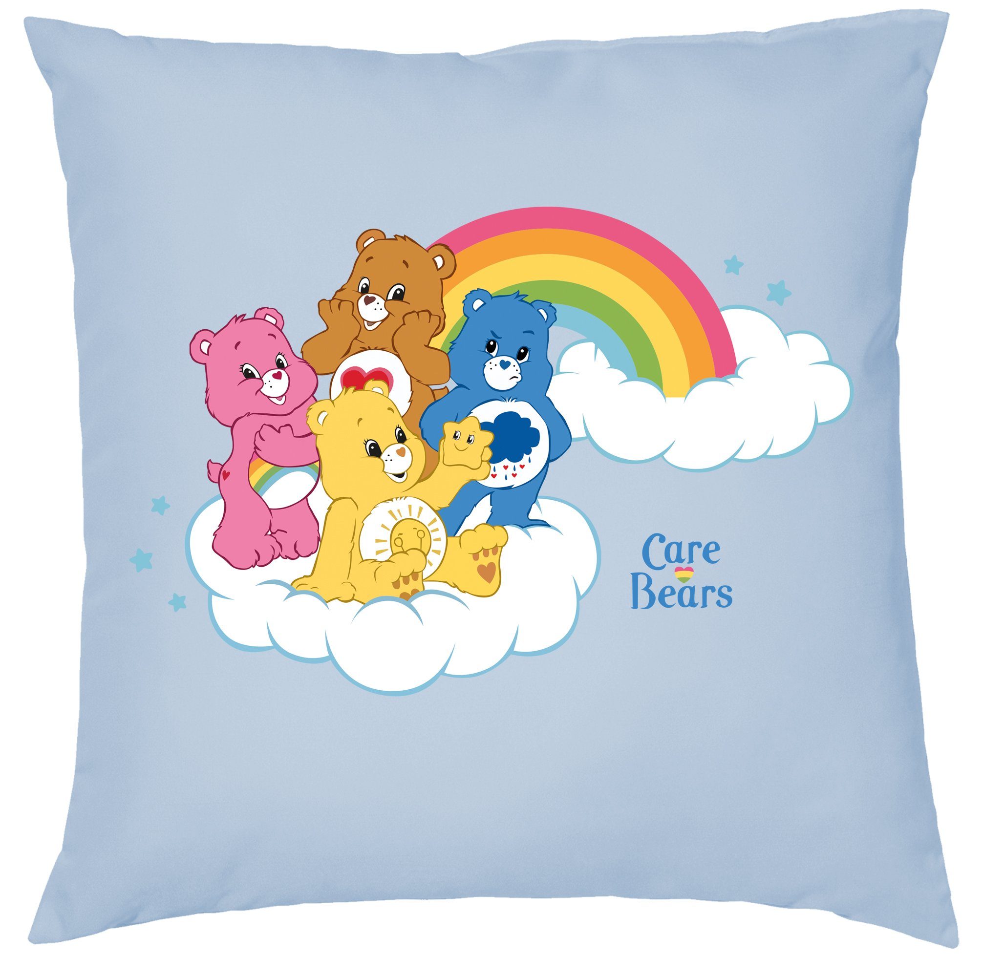 Blondie & Brownie Dekokissen Glücksbärchis Care Bears Hab-Dich-lieb Bärchis Wolkenland mit Füllung