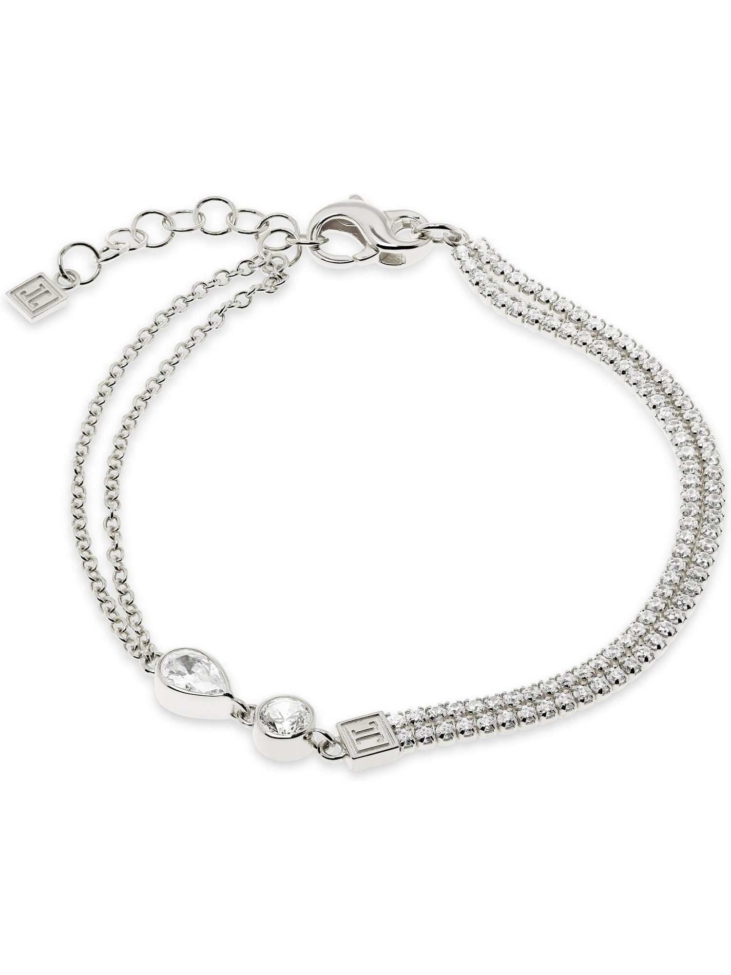 JETTE Armband JETTE Damen-Armband 925er Silber Zirkonia, CASCADE