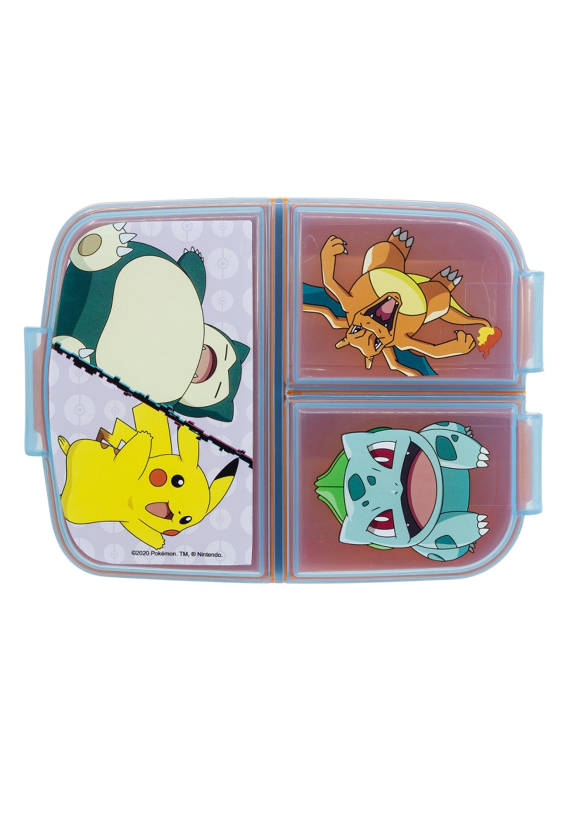 POKÉMON Lunchbox mit Vesperdose Brotdose Pokemon, Fächern 3