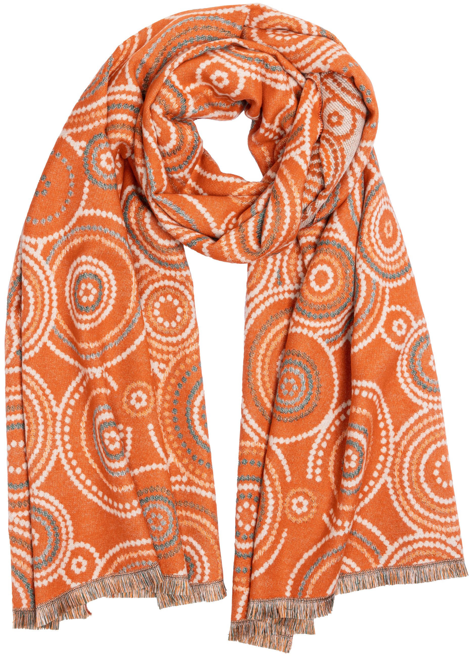 Caspar Modeschal SC524 Damen warmer XXL Winter Schal mit klassischem Paisley Muster