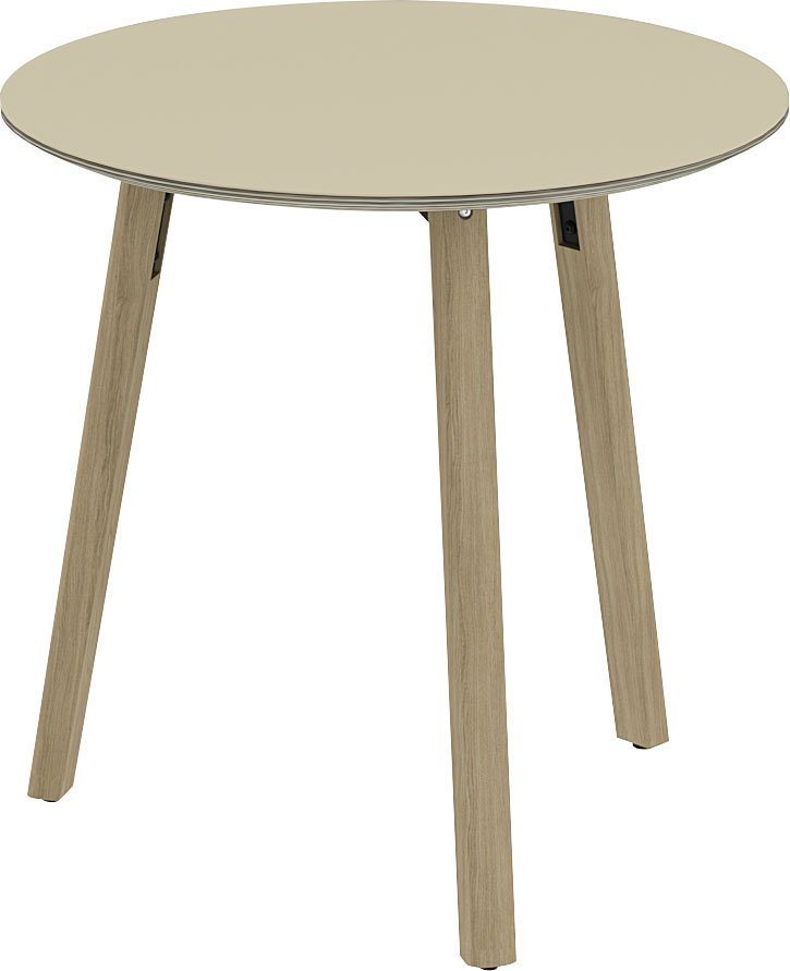 OTTO products Esstisch Tables, Füße aus Eiche massiv, mit schöner Linoleum  Beschichtung, Maße (B/T/H): 78/78/74,5 cm
