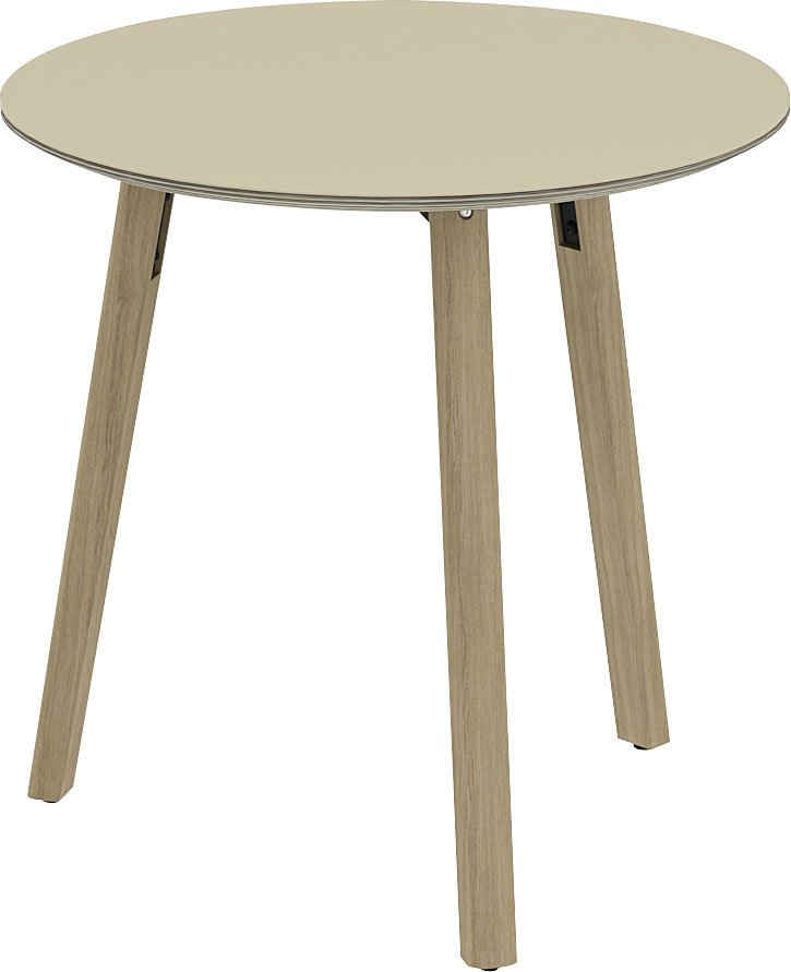 OTTO products Esstisch Tables, Füße aus Eiche massiv, mit schöner Linoleum Beschichtung