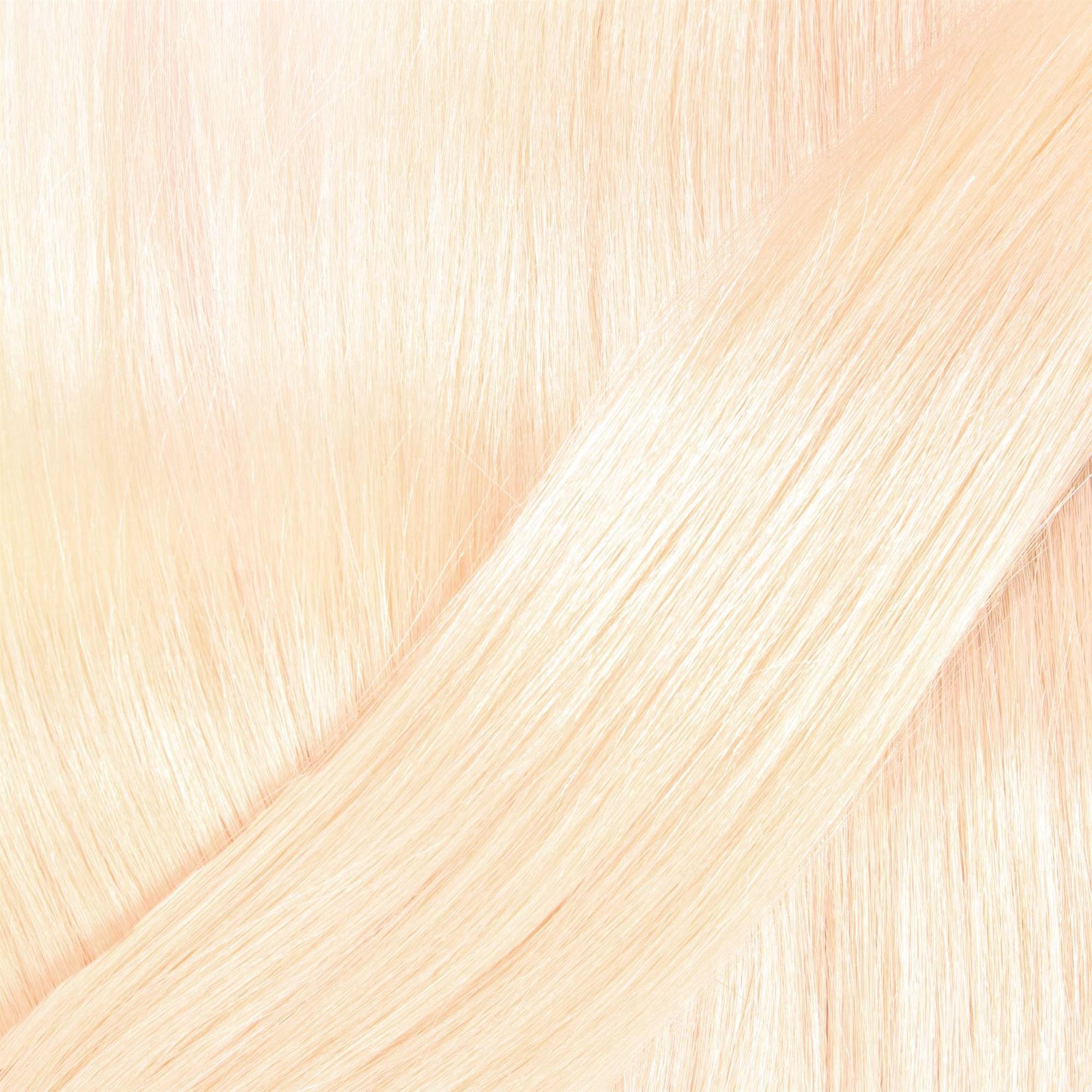 #10/0 50cm Echthaar-Extension gewellt Hell-Lichtblond hair2heart Bondings Premium