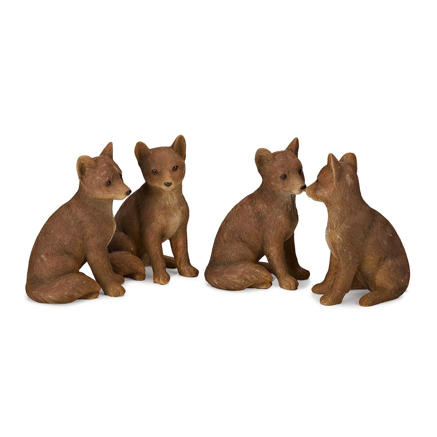 Mirabeau Tierfigur Fuchs 4er Set Survie braun