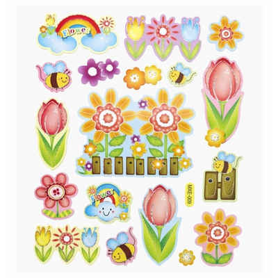 HobbyFun Aufkleber 2D Sticker XL Blumen