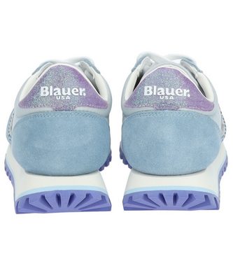 Blauer Sneaker Leder/Textil Sneaker