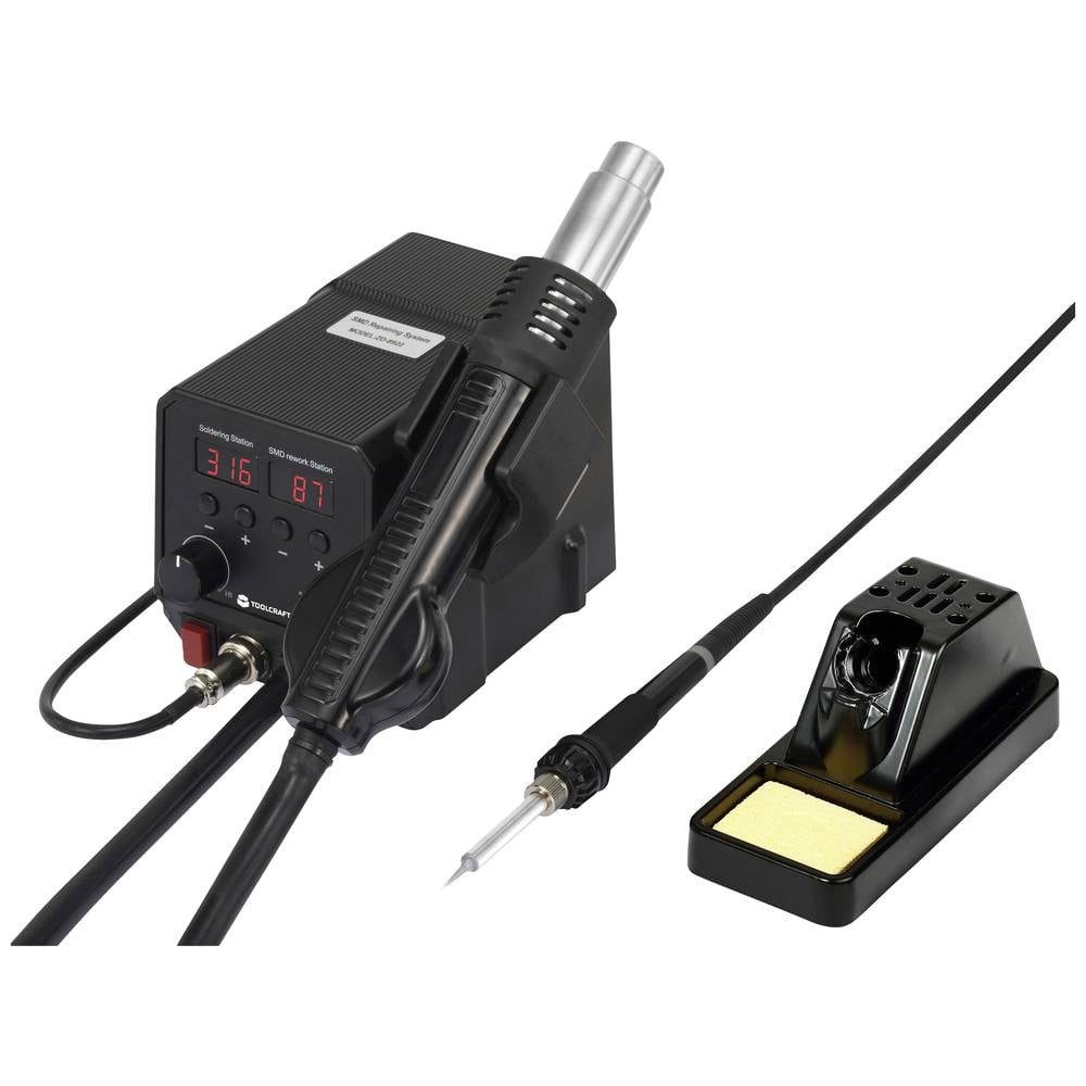 TOOLCRAFT Lötkolben SMD Heißluft Reparaturstation 2-in-1 TO-4861965