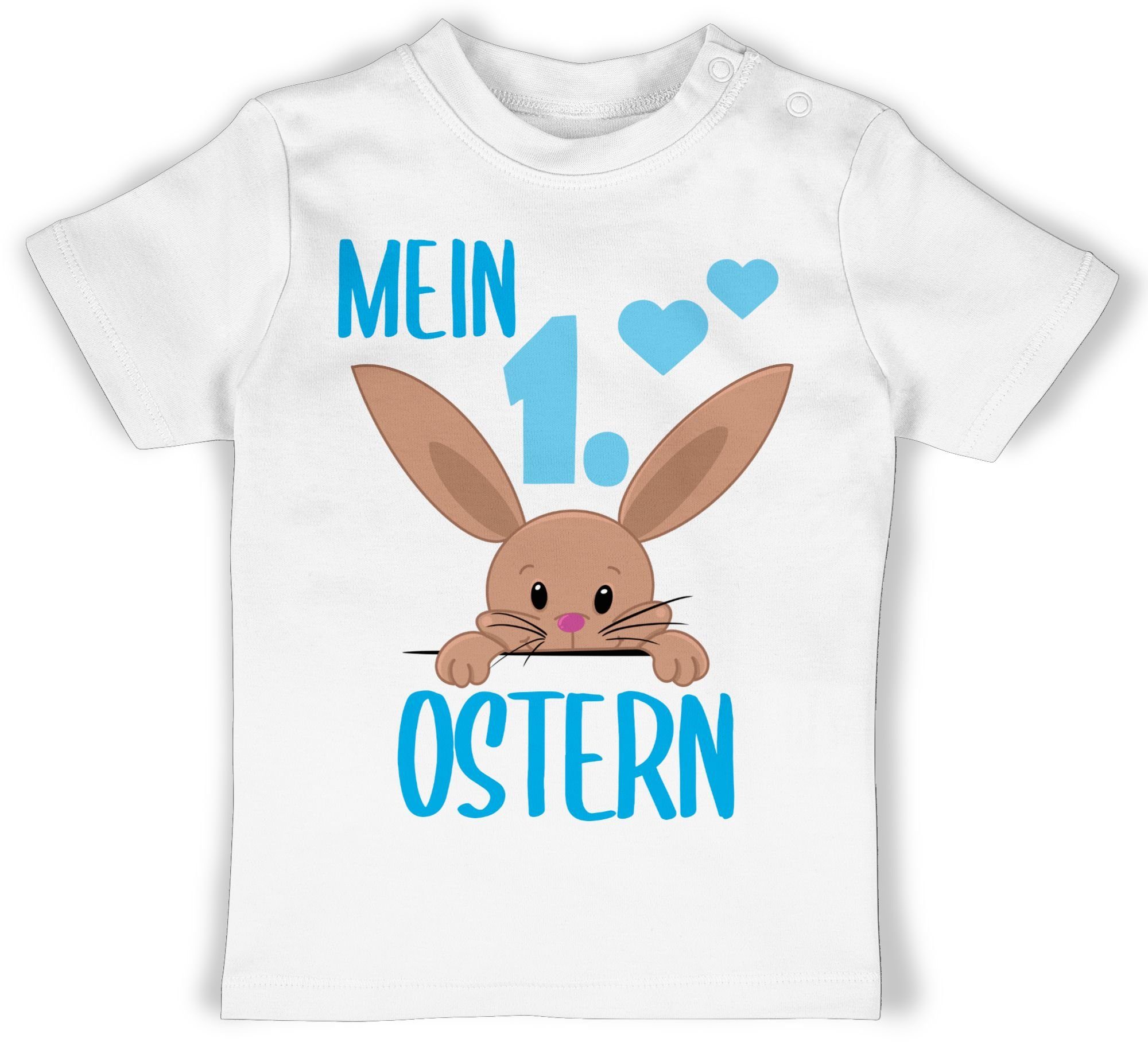 Shirtracer T-Shirt Mein 1. Ostern Hase Ostergeschenke 3 Weiß