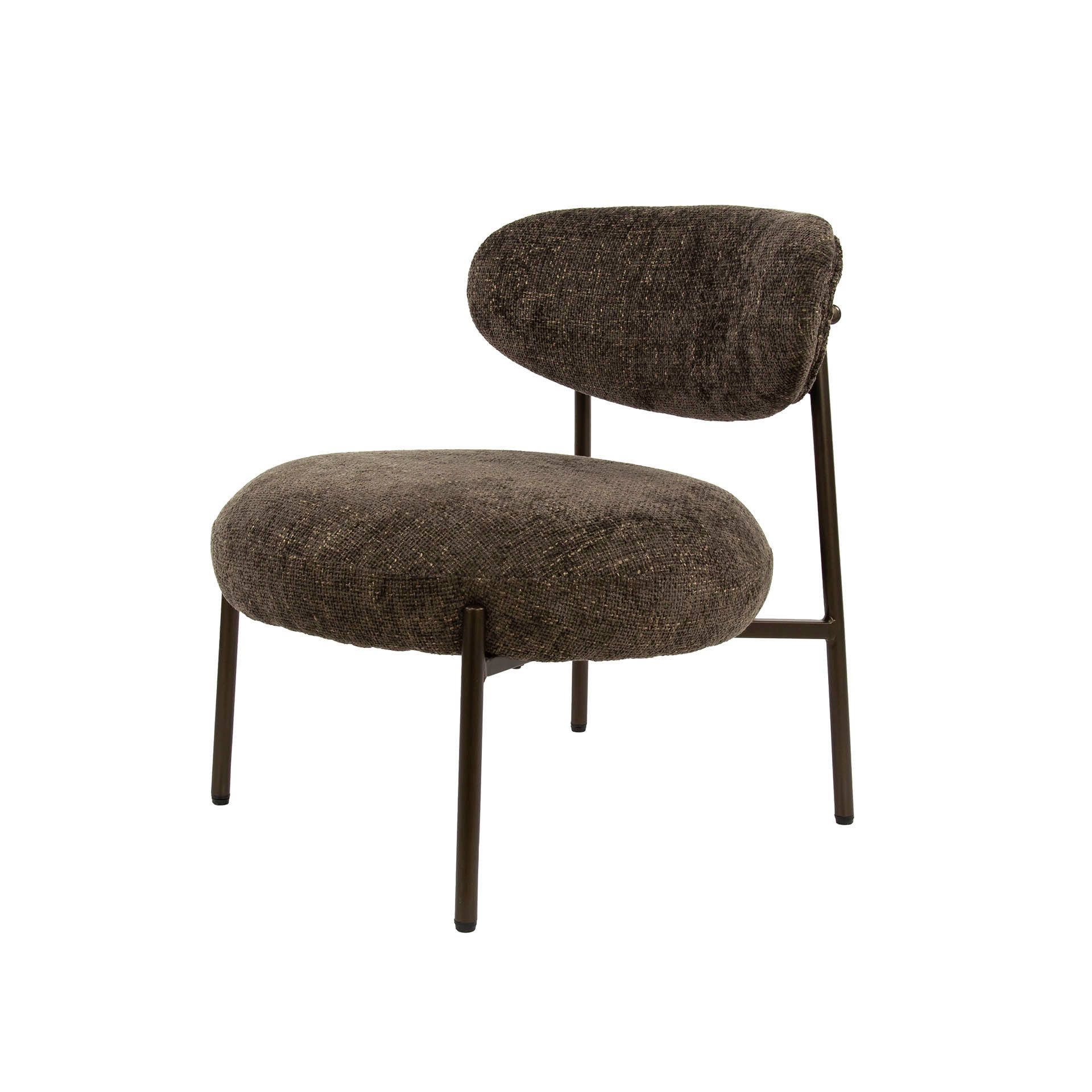 Vintagehaus Cocktailsessel Retro Round in erdigen günstig online kaufen