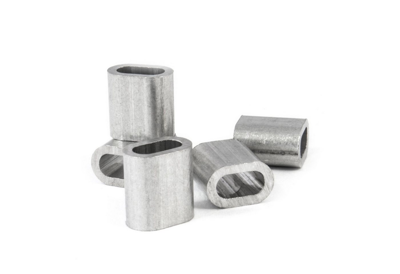 Thumbnail - DQ-PP Drahtseilklemme DQ-PP 10 x PRESSKLEMME FÜR SEIL 5-12mm, Aluminium, Stah/Drahlseil