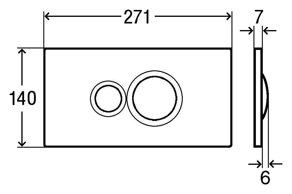 Viega Кнопки смыва Viega Betätigungsplatte Visgn for Style 10 weiß 596316