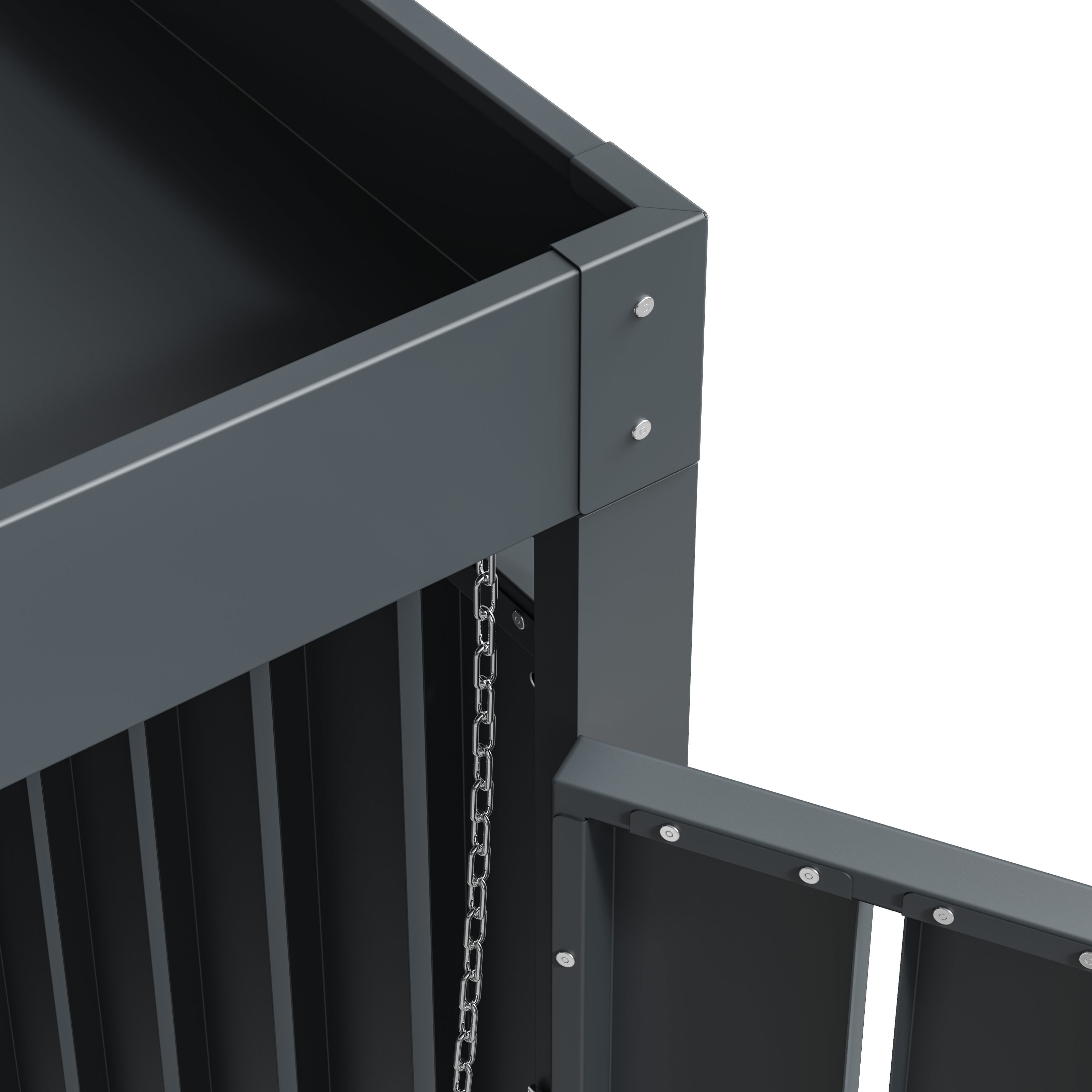 WESTMANN Mülltonnenbox Planta, Platz für 4 Mülltonnen je 240 L, BxHxT: 264x84x124,5 cm