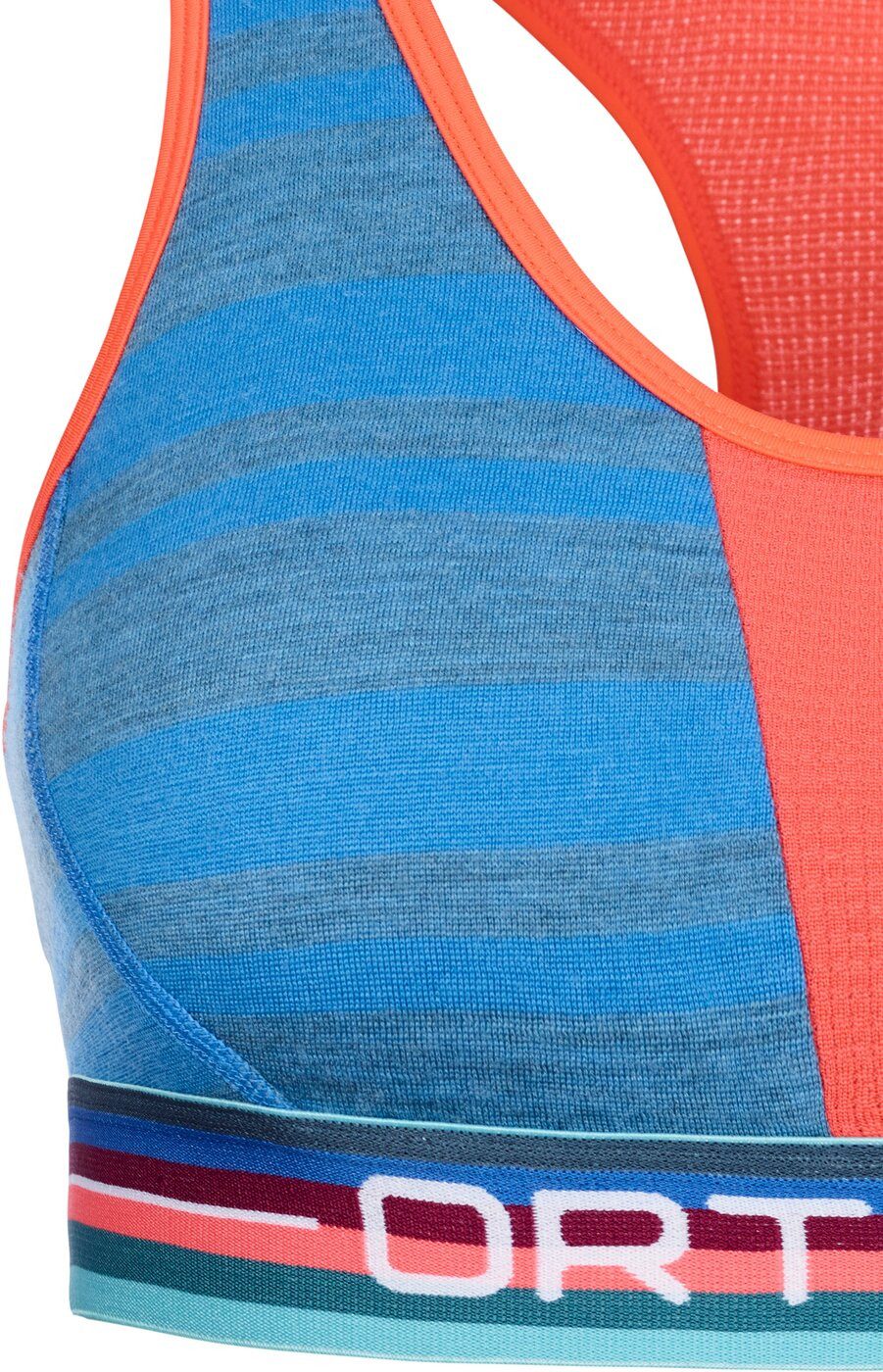 Ortovox Sport-Bustier 185 ROCK'N'WOOL SPORT TOP W sky blue