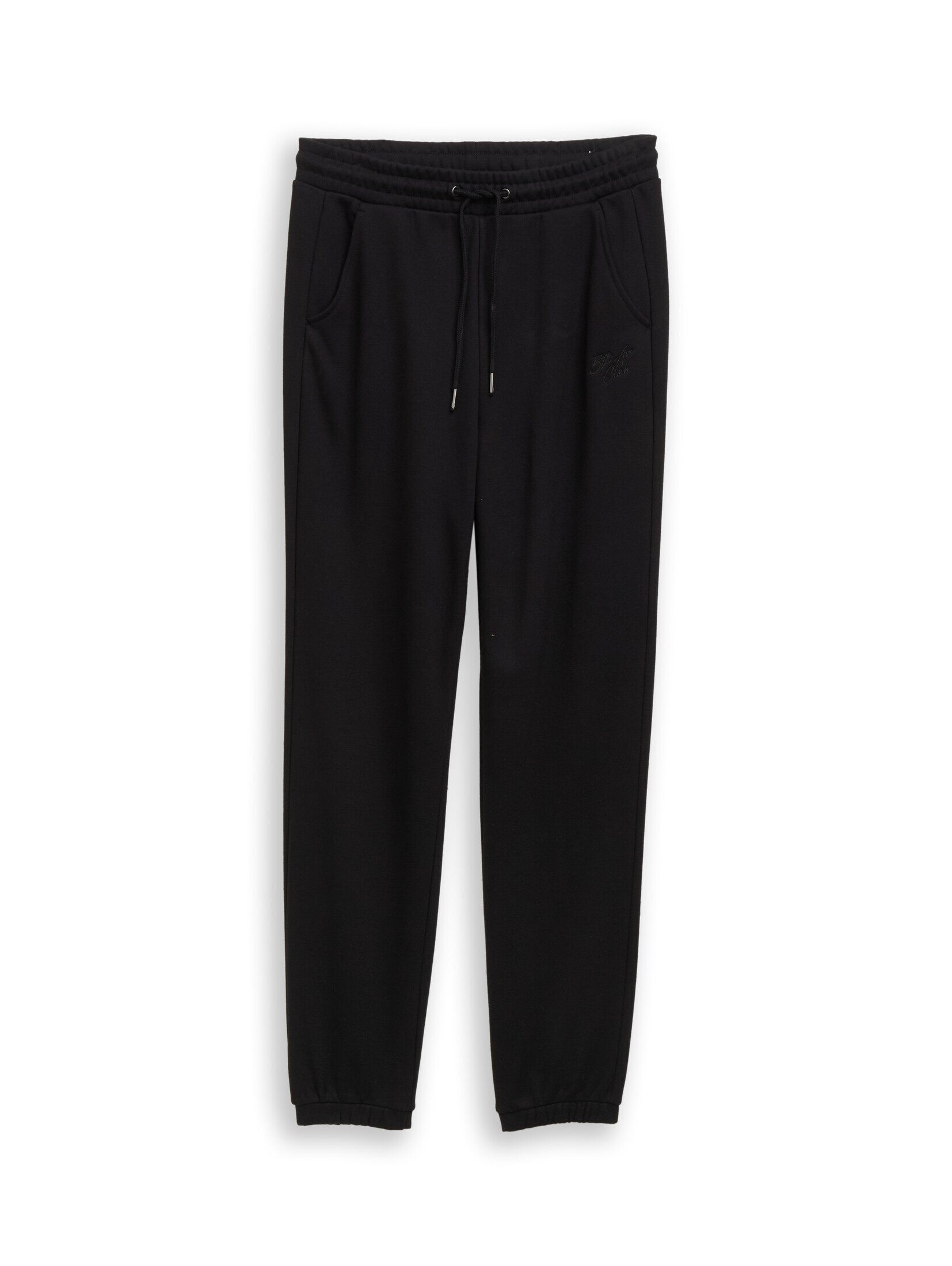 TOM TAILOR Denim Stoffhose Hosen & Chino Jogginghose mit Glitzer-Stickerei
