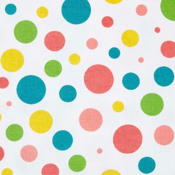 Gardine Gardinen Polka Dots & Streifen bunt 2er Set 137 x 117 cm, Homescapes