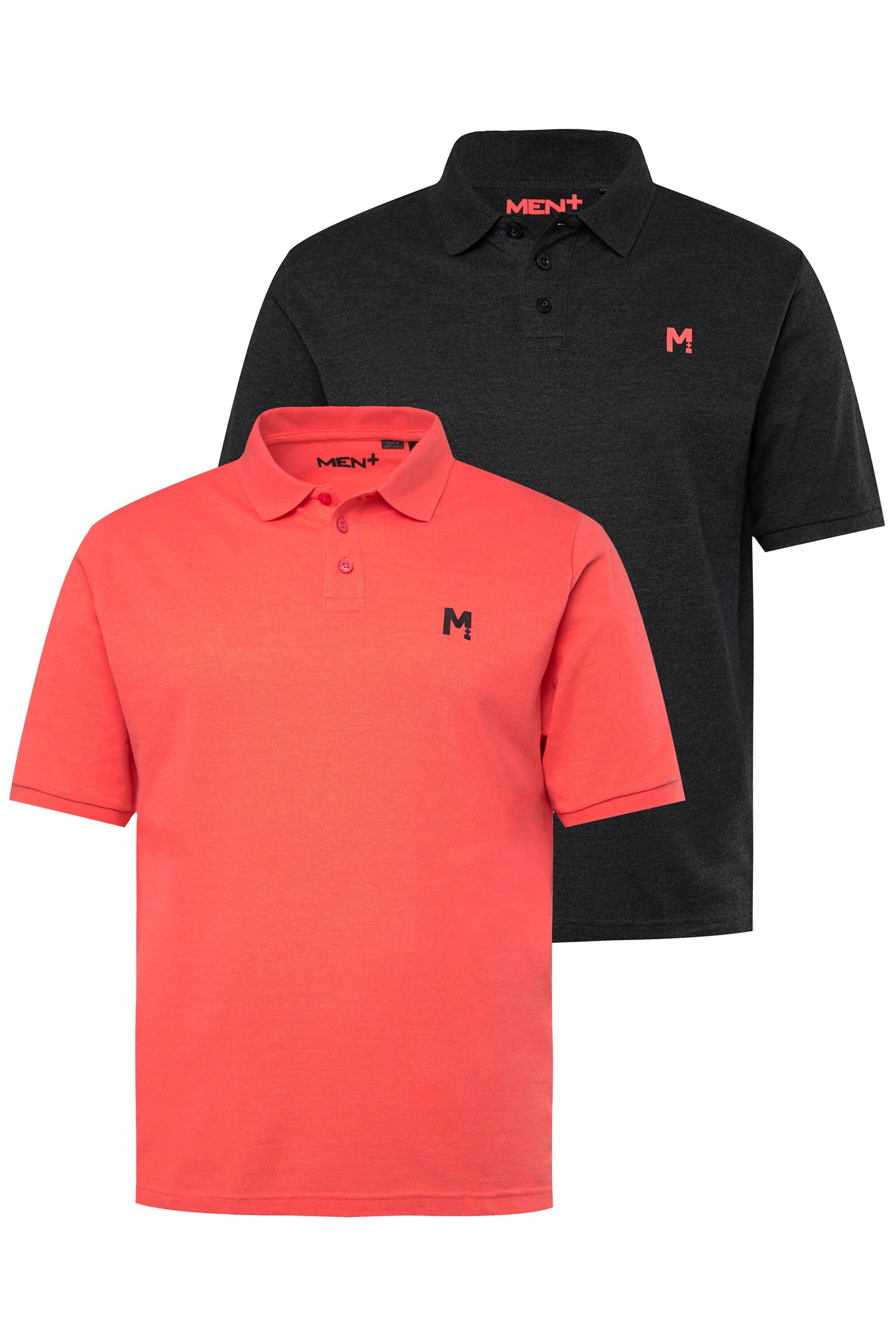 Men Plus Poloshirt Men+ Poloshirts 2er-Pack günstig online kaufen
