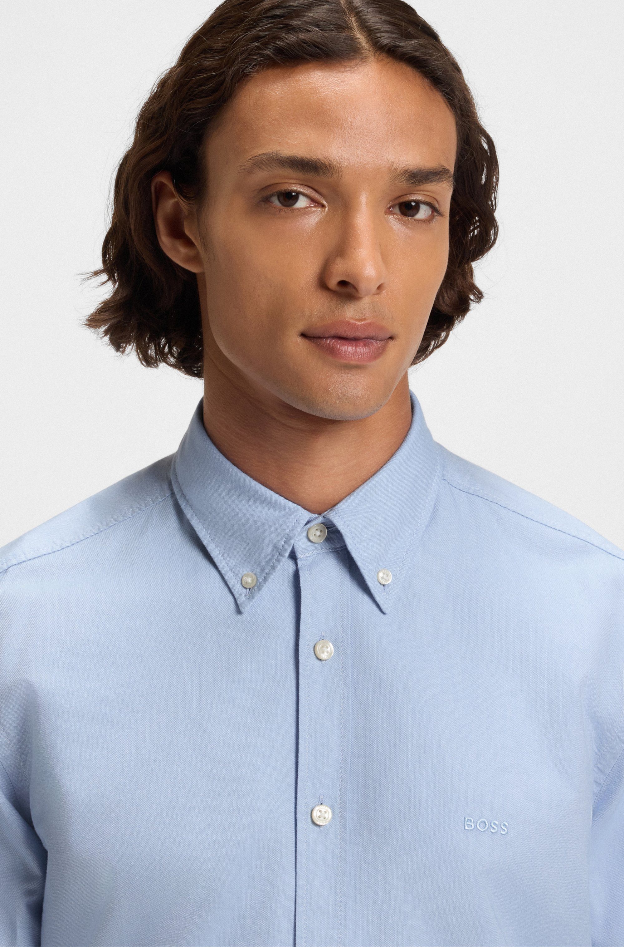 BOSS ORANGE Businesshemd Rickert mit Button-down-Kragen
