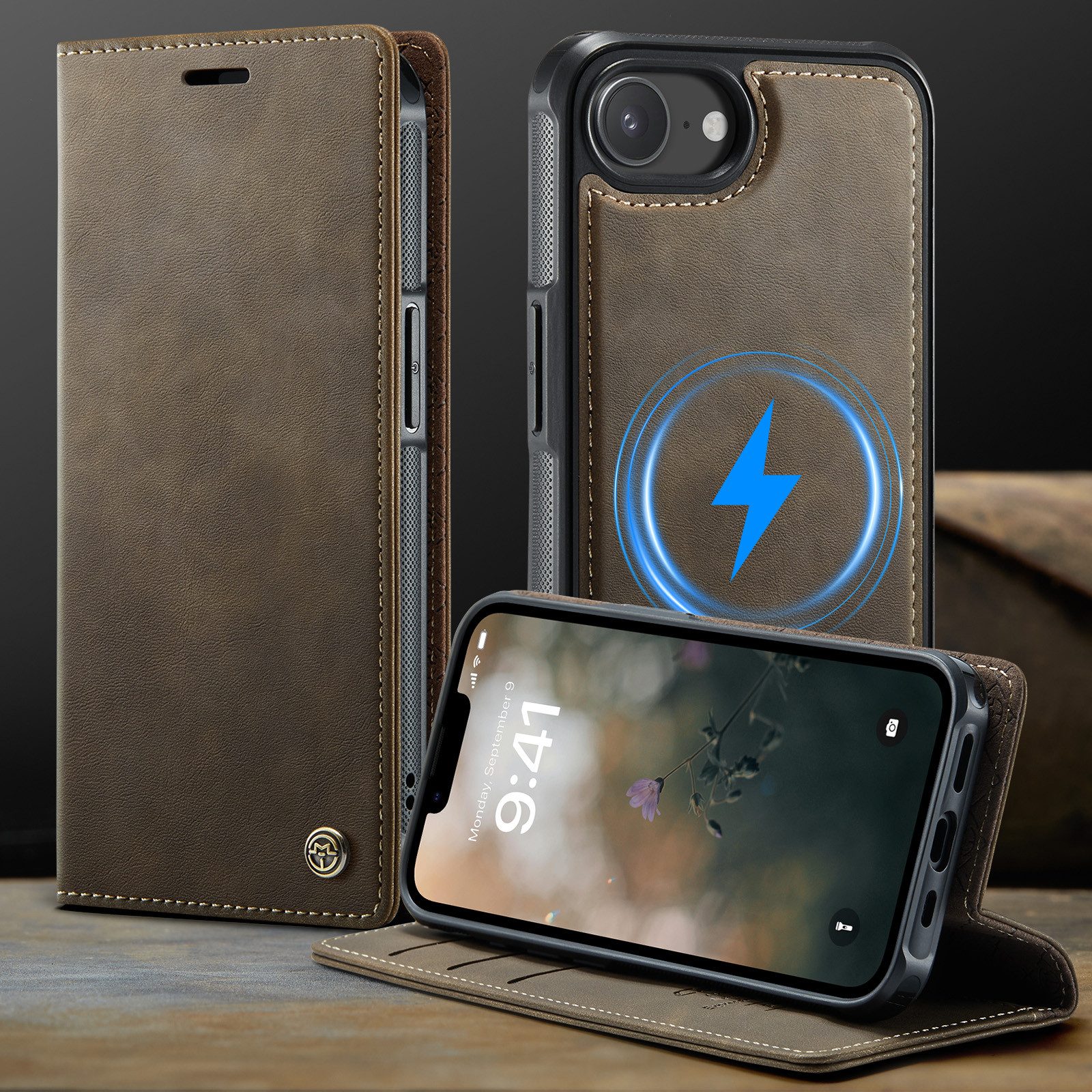 Mycotech Handyhülle Premium 2in1 Klapphülle mit abnehmbarem Magnet Case MagSafe – Bild 2 von 5