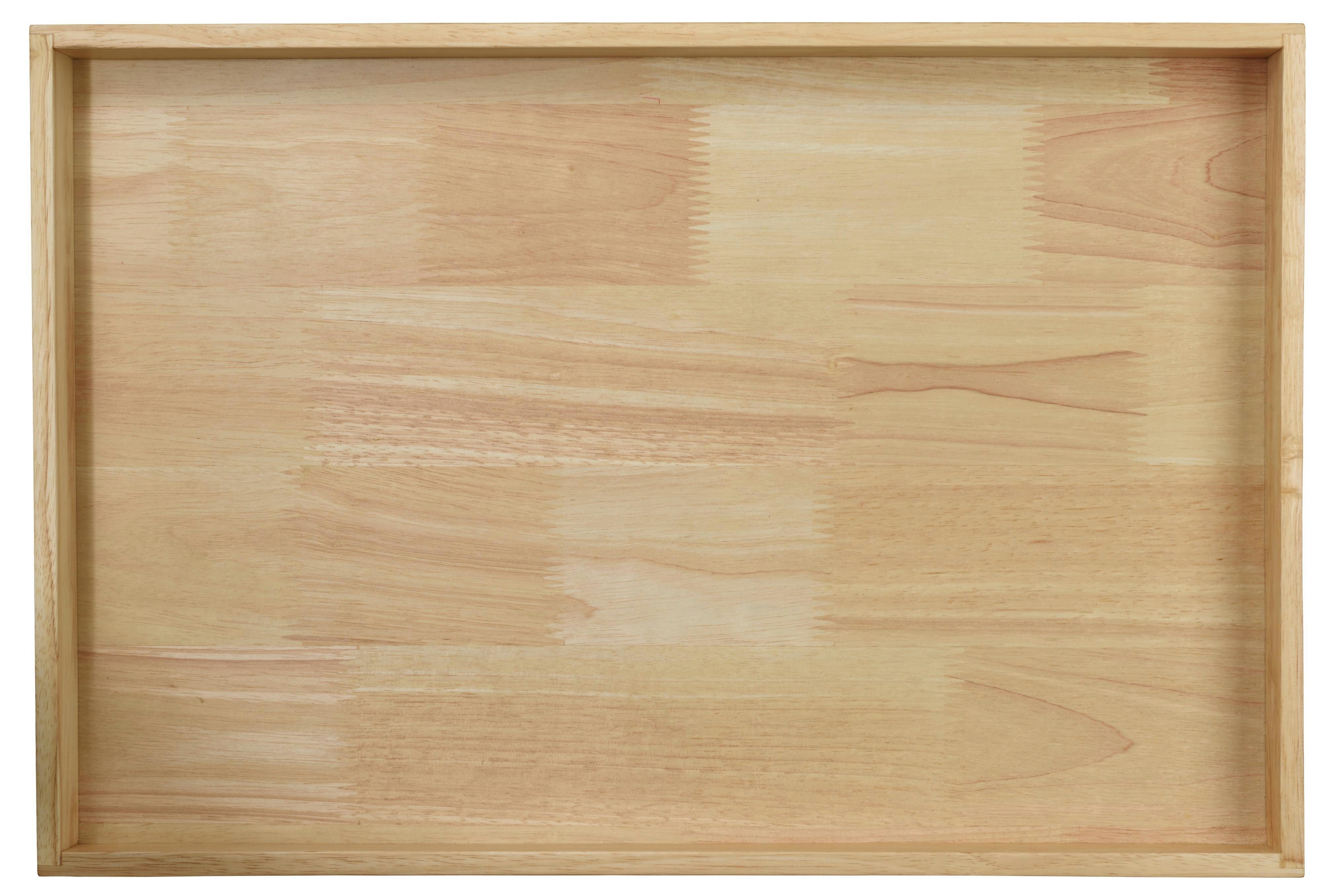 ASA SELECTION Servierplatte ASA Selection wood Holztablett rechteckig, natur, Gummibaumholz