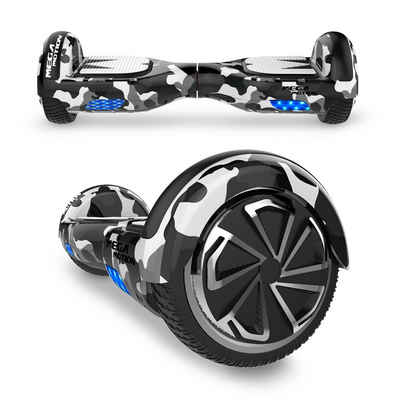 HITWAY Balance Scooter mit Sitz, 6.5 Zoll Hoverboard mit Kart, Bluetooth und LED Lichter, 15,00 km/h, geeignet für Kinder und Erwachsene, Geschenke für Kinder