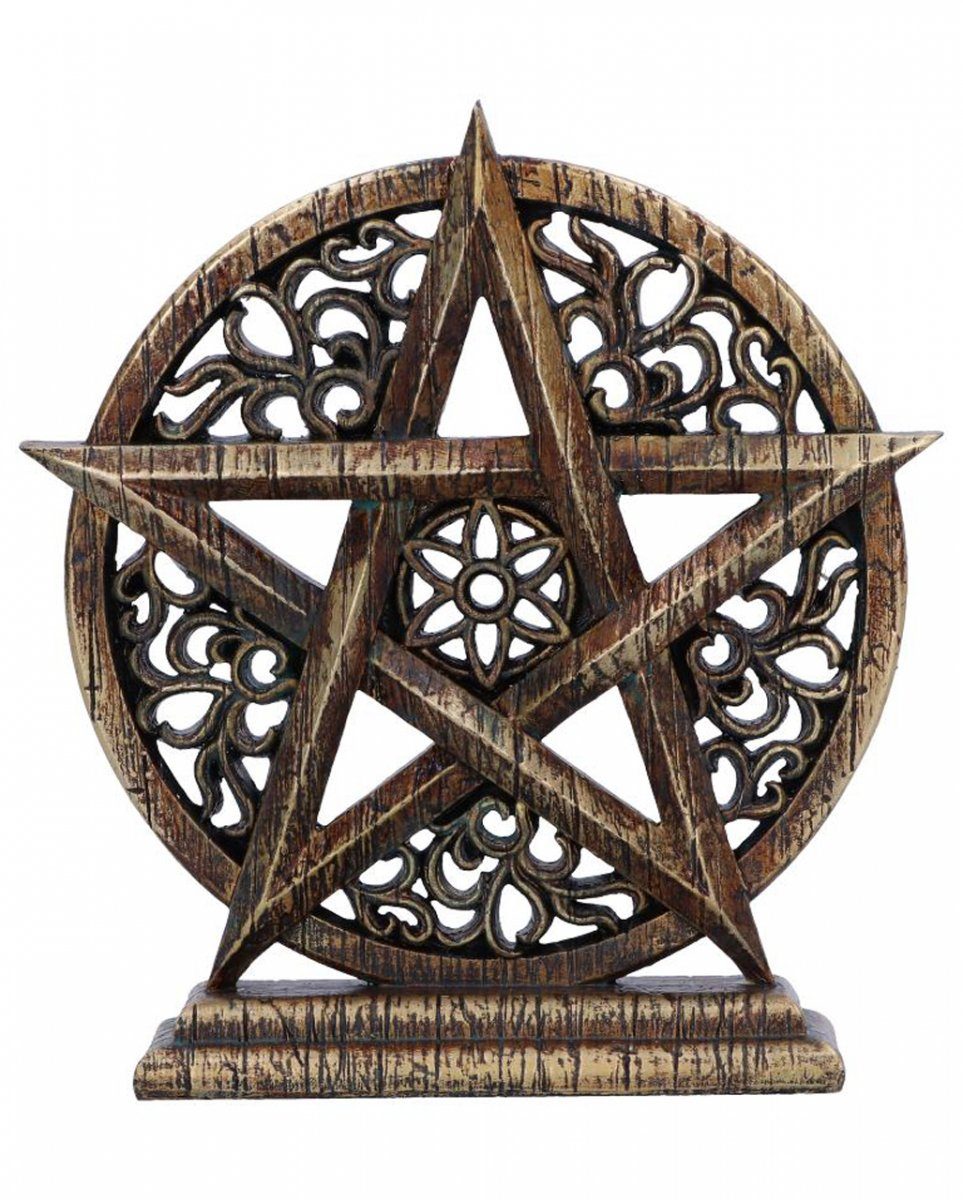 Horror-Shop Dekofigur Dawn Pentagramm Gothic Ornament 15 cm