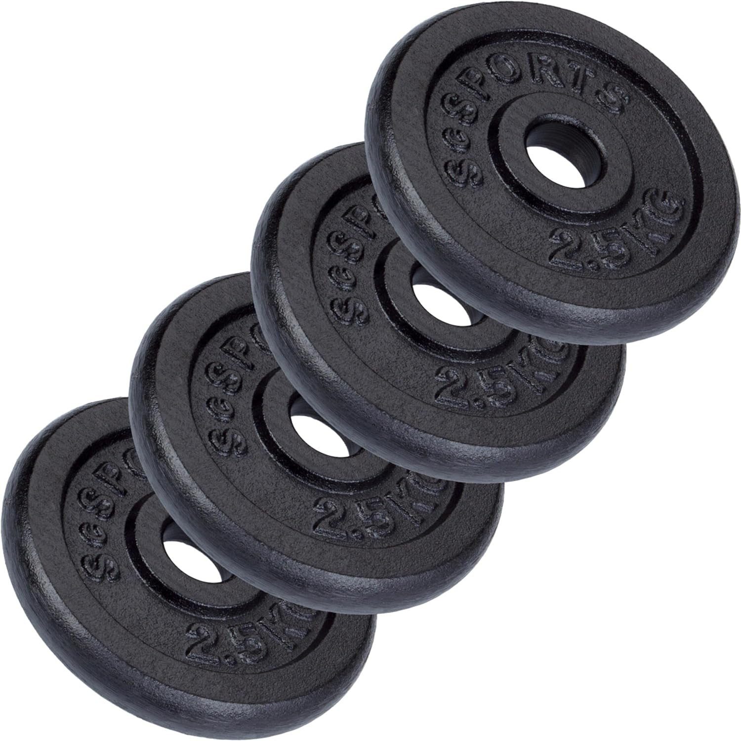 ScSPORTS® Hantelscheibe, 10 kg, (4-tlg)