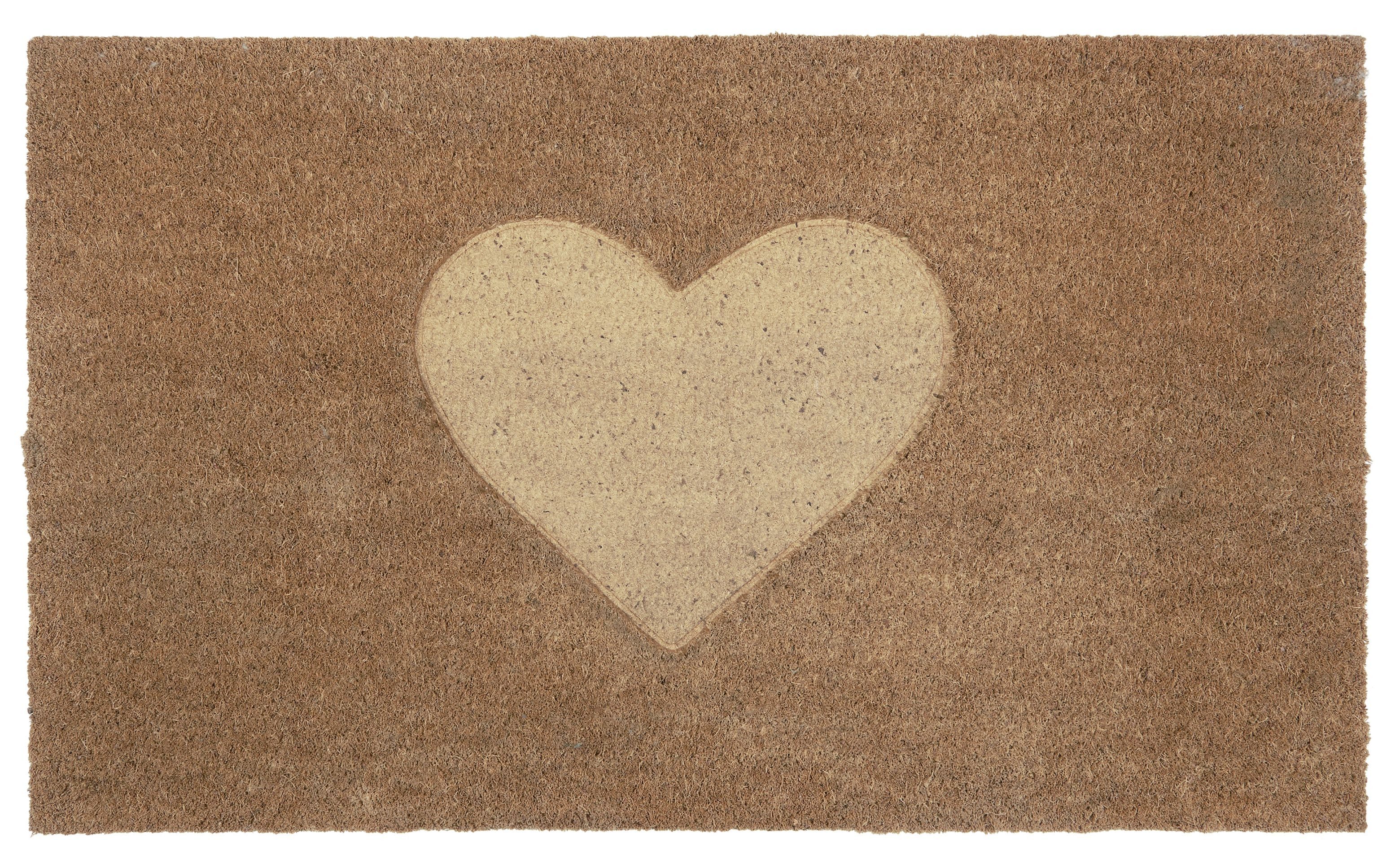 Ib Laursen Fußmatte Ib Laursen - Fußmatte Türmatte Fußabtreter Herz Natur K günstig online kaufen